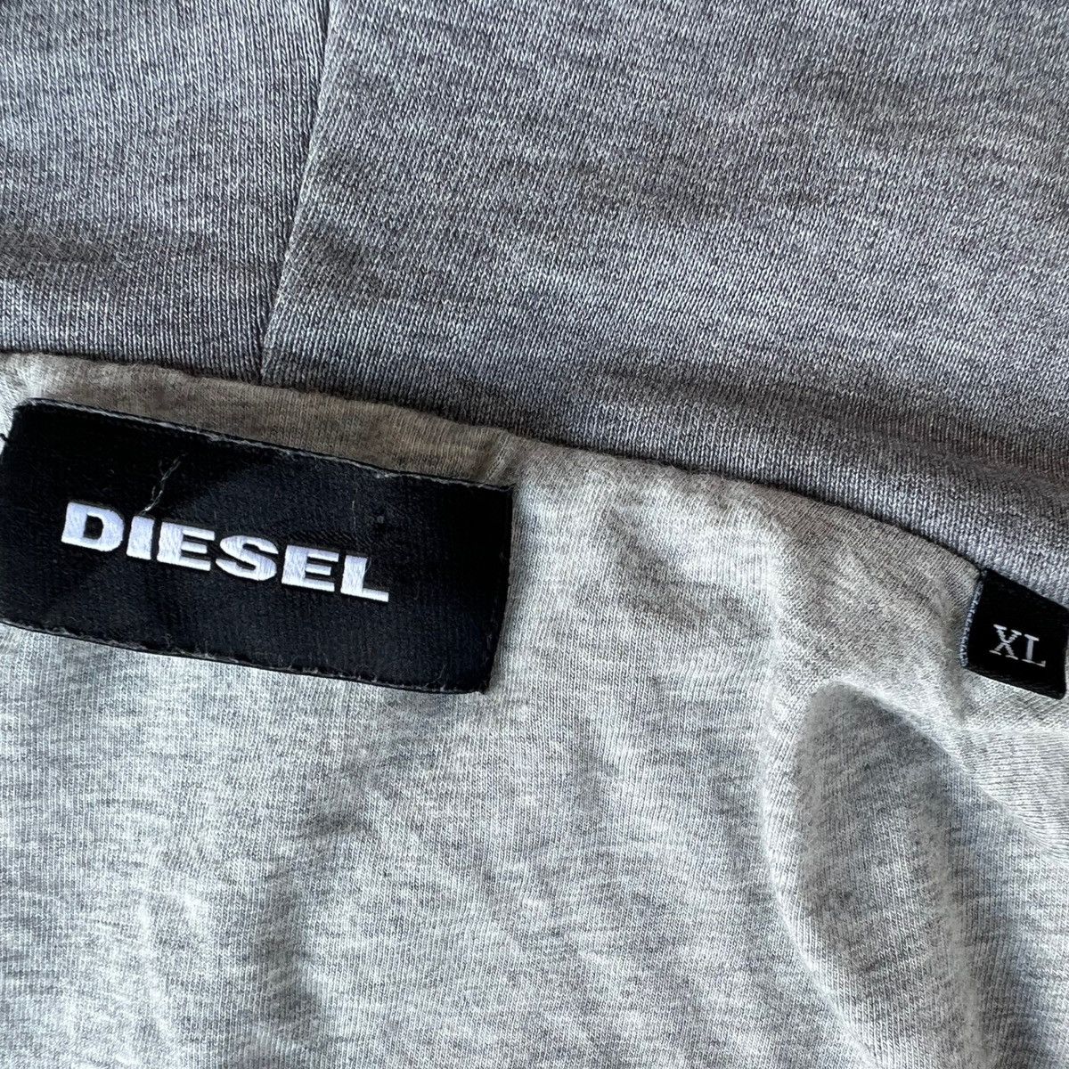 Diesel RARE DIESEL DISTRESSED DENIM SLEEVES HOODIE Size US XL / EU 56 / 4 - 17 Thumbnail