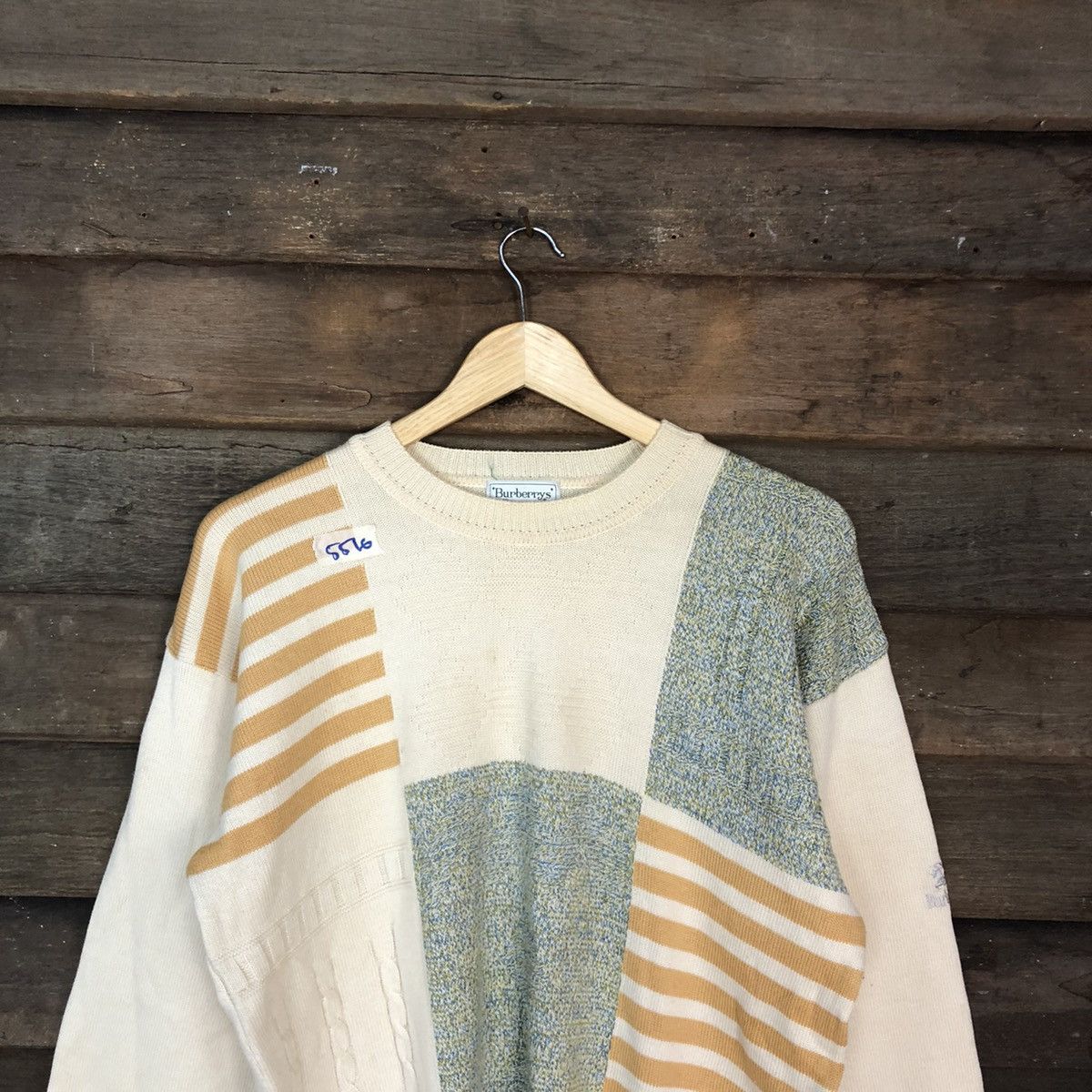 Burberry DL Burberry's vintage Cream Knitwear sweatshirt #5516 Size US M / EU 48-50 / 2 - 9 Thumbnail