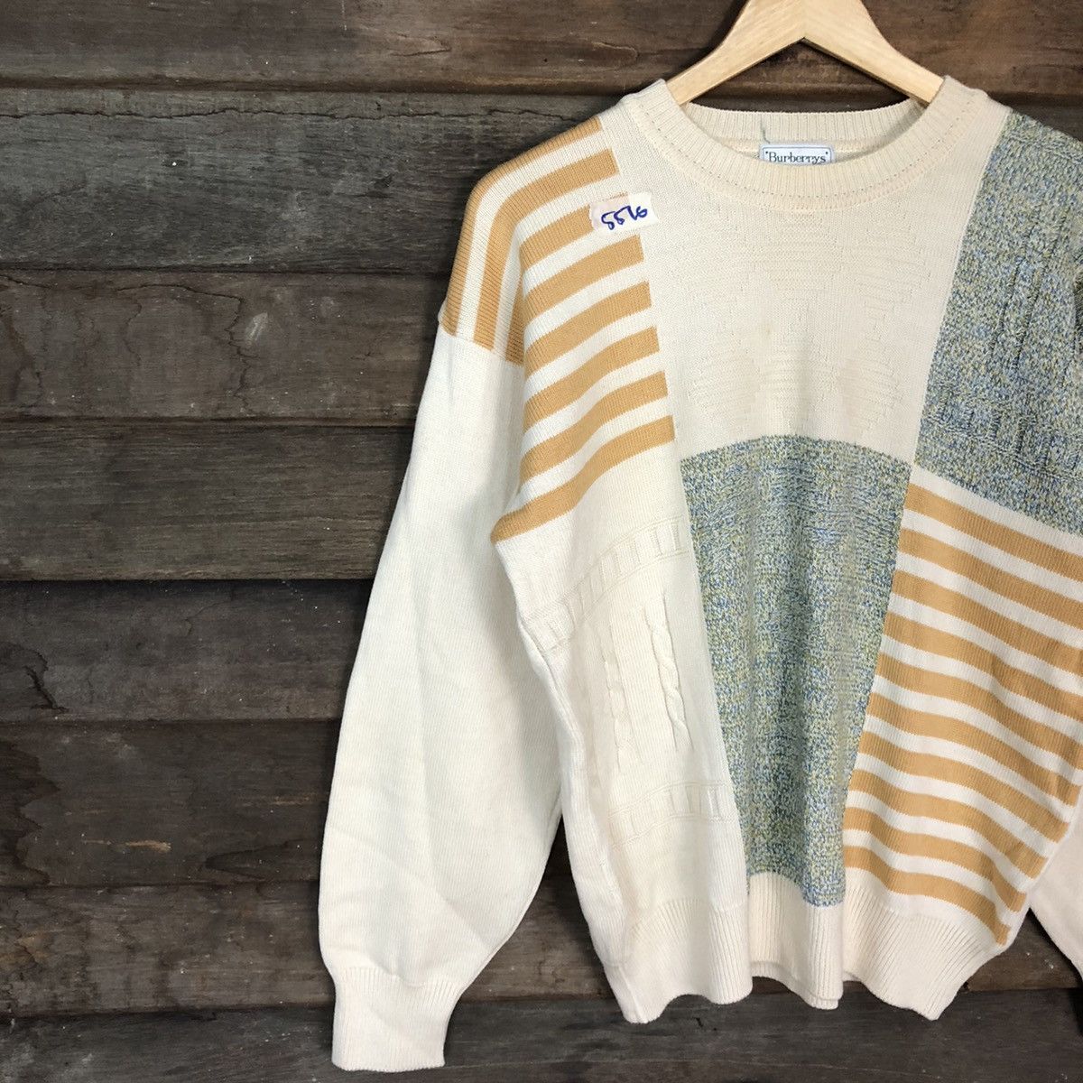Burberry DL Burberry's vintage Cream Knitwear sweatshirt #5516 Size US M / EU 48-50 / 2 - 7 Thumbnail