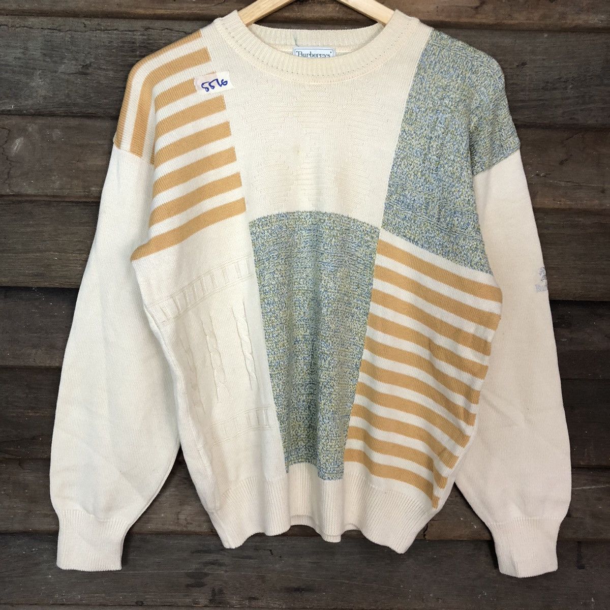 Burberry DL Burberry's vintage Cream Knitwear sweatshirt #5516 Size US M / EU 48-50 / 2 - 8 Thumbnail