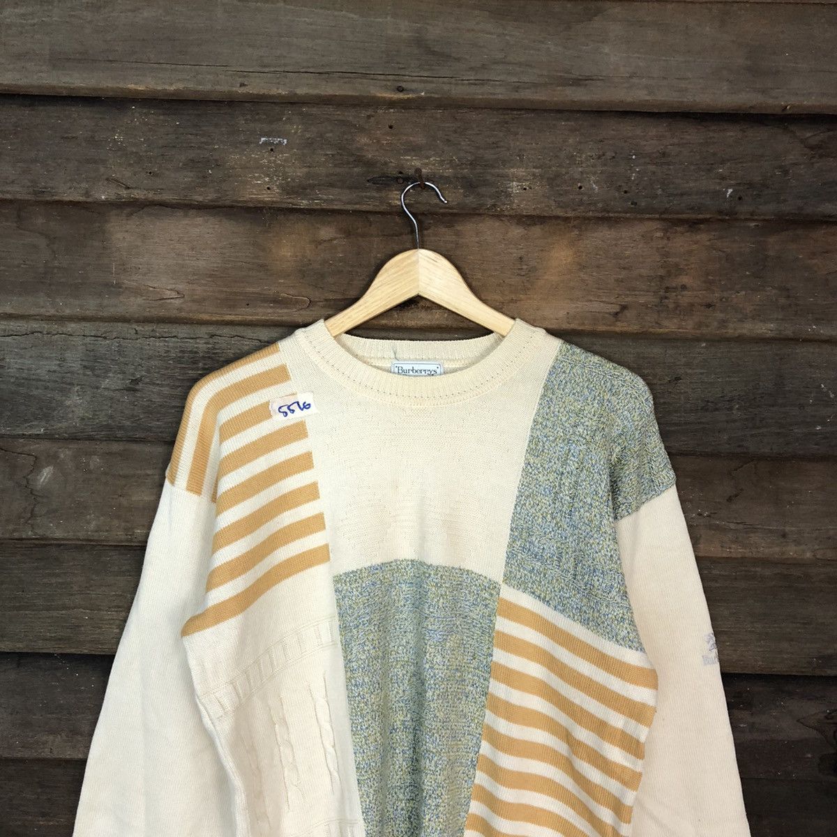 Burberry DL Burberry's vintage Cream Knitwear sweatshirt #5516 Size US M / EU 48-50 / 2 - 2 Thumbnail
