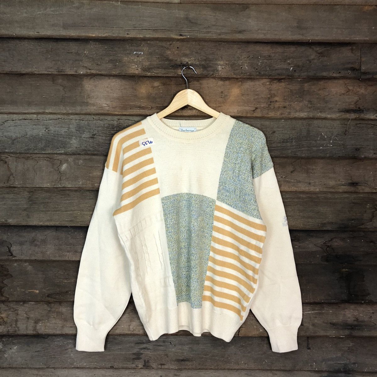Burberry DL Burberry's vintage Cream Knitwear sweatshirt #5516 Size US M / EU 48-50 / 2 - 1 Thumbnail