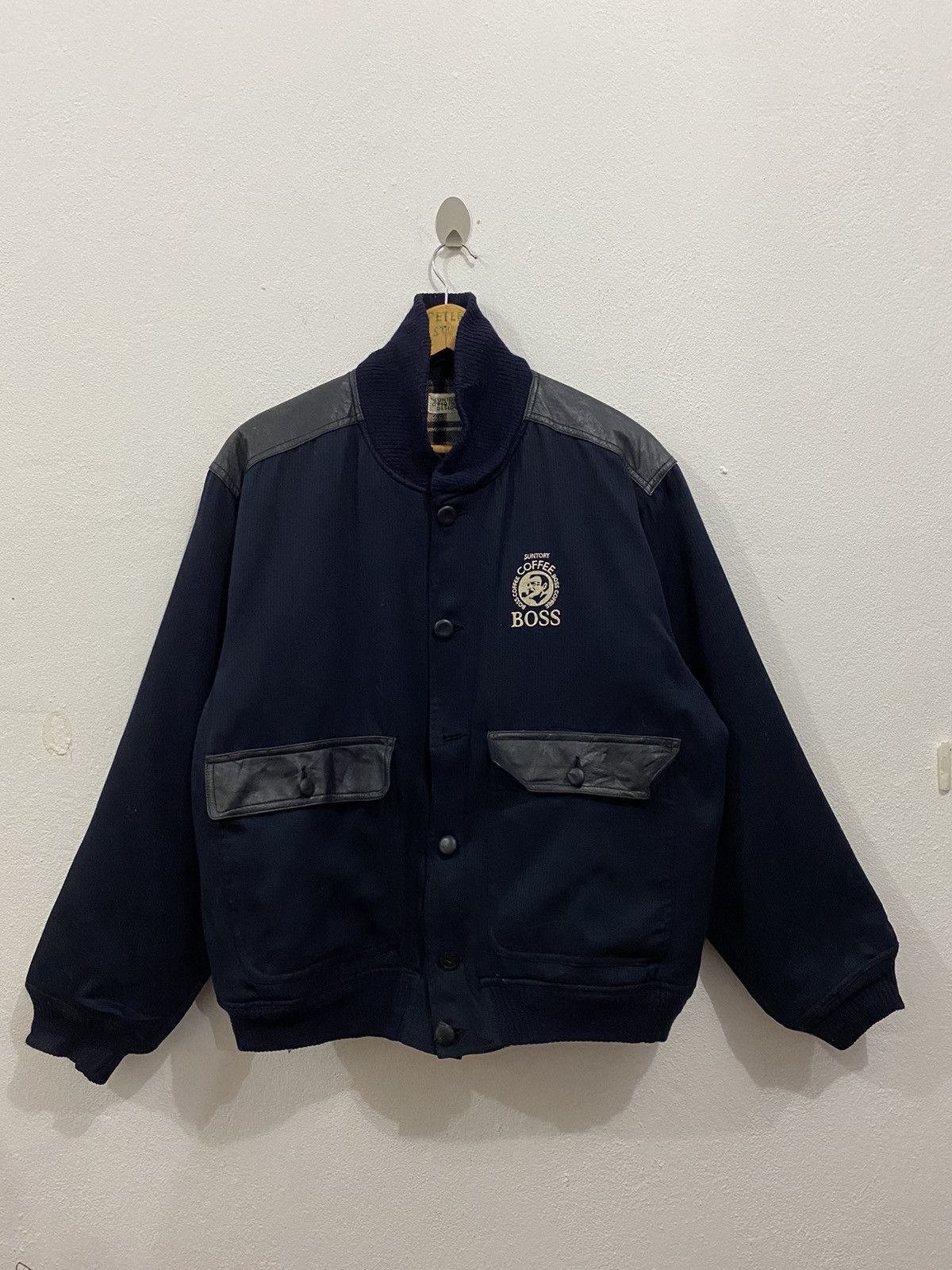 Japanese Brand × Vintage Vintage Suntory Coffee “BOSS COFFEE” Bomber Jacket Design Size US M / EU 48-50 / 2 - 3 Thumbnail