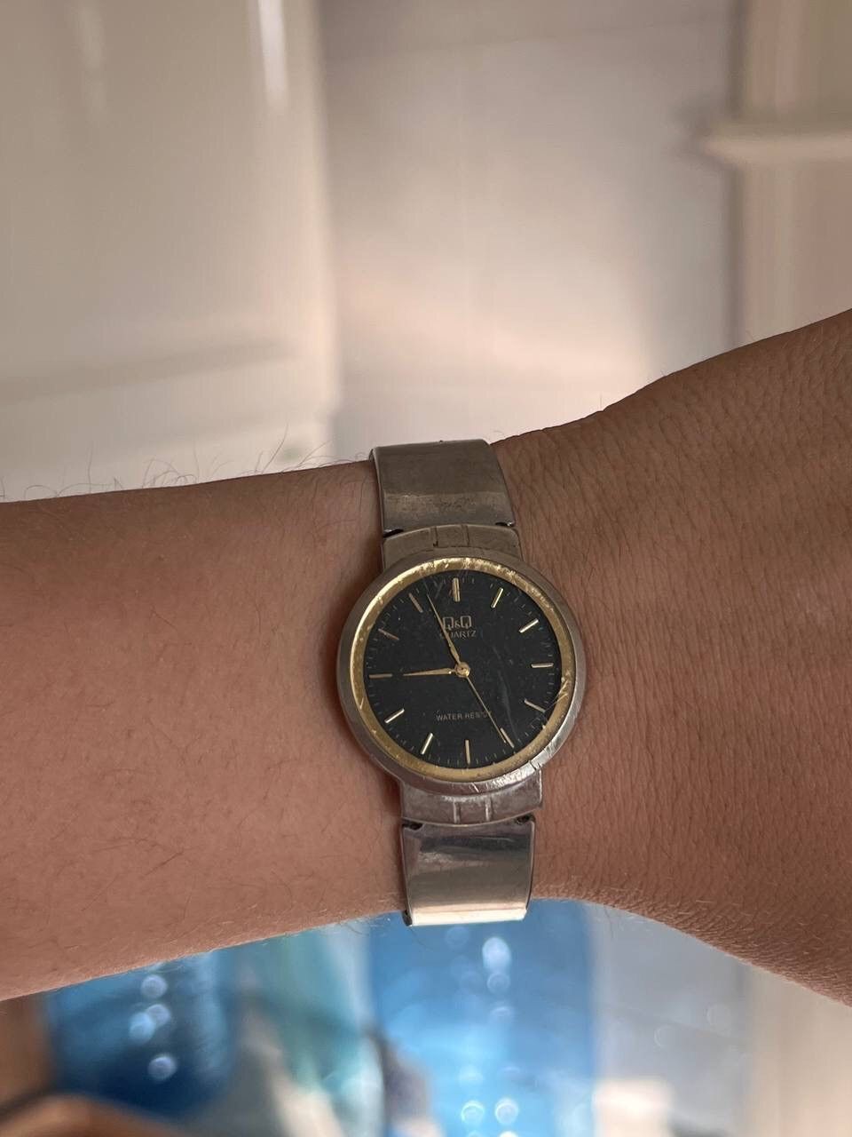 Japanese Brand × Vintage GOOD FUNCTION Q&Q Quartz Watch Graphite Japan Engine rare Size ONE SIZE - 3 Thumbnail
