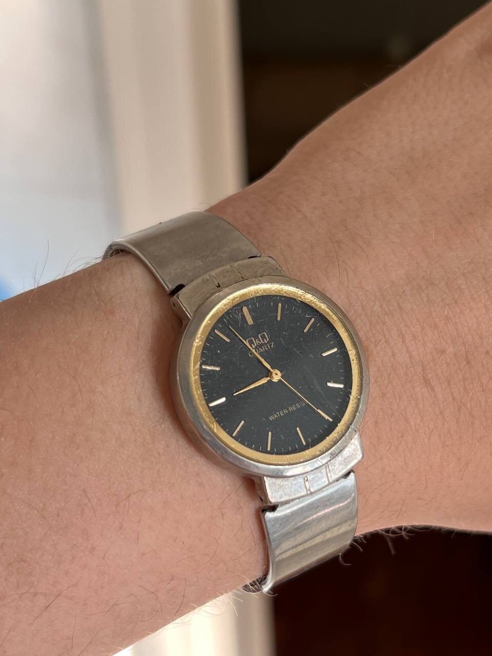 Japanese Brand × Vintage GOOD FUNCTION Q&Q Quartz Watch Graphite Japan Engine rare Size ONE SIZE - 1 Thumbnail