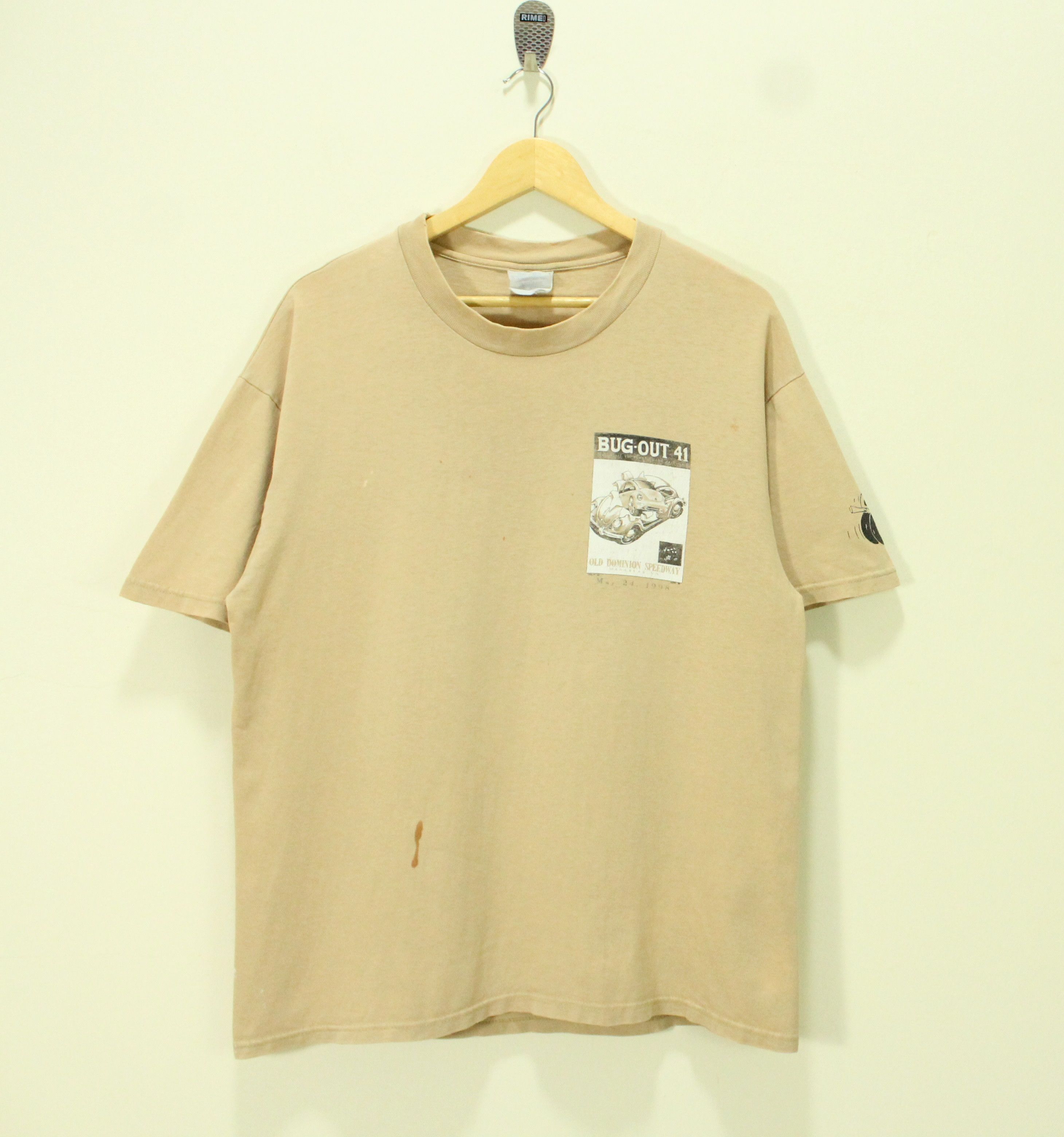 Hanes Distressed Thrashed Faded Vintage 90s VOLKSWAGON T Shirt Size US L / EU 52-54 / 3 - 3 Thumbnail