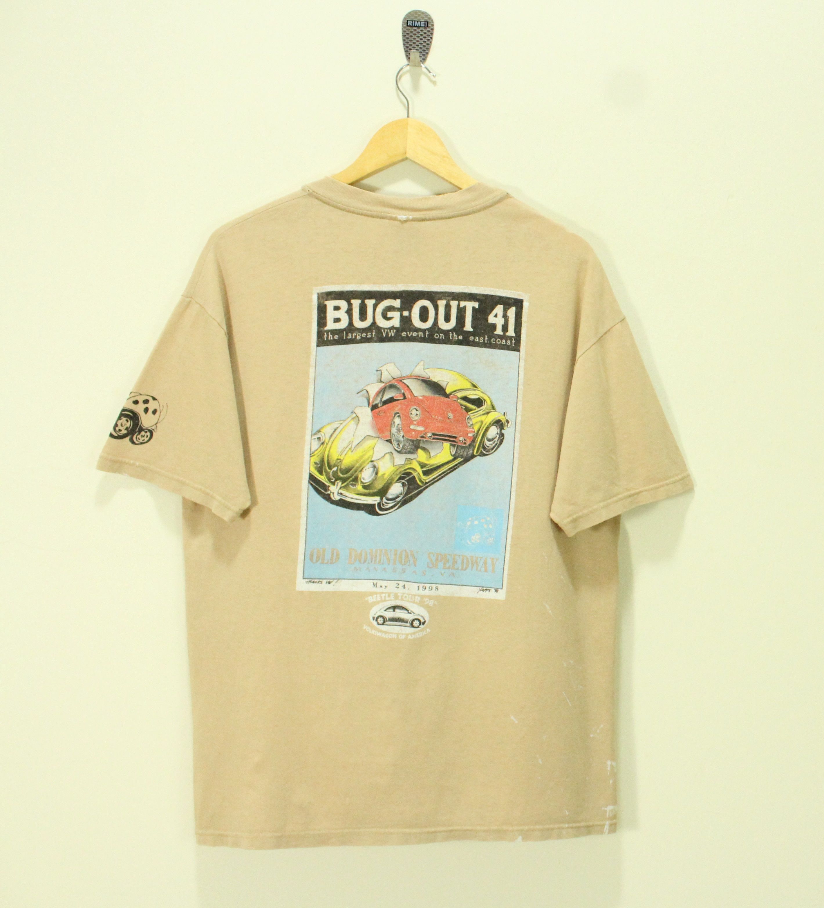 Hanes Distressed Thrashed Faded Vintage 90s VOLKSWAGON T Shirt Size US L / EU 52-54 / 3 - 1 Thumbnail