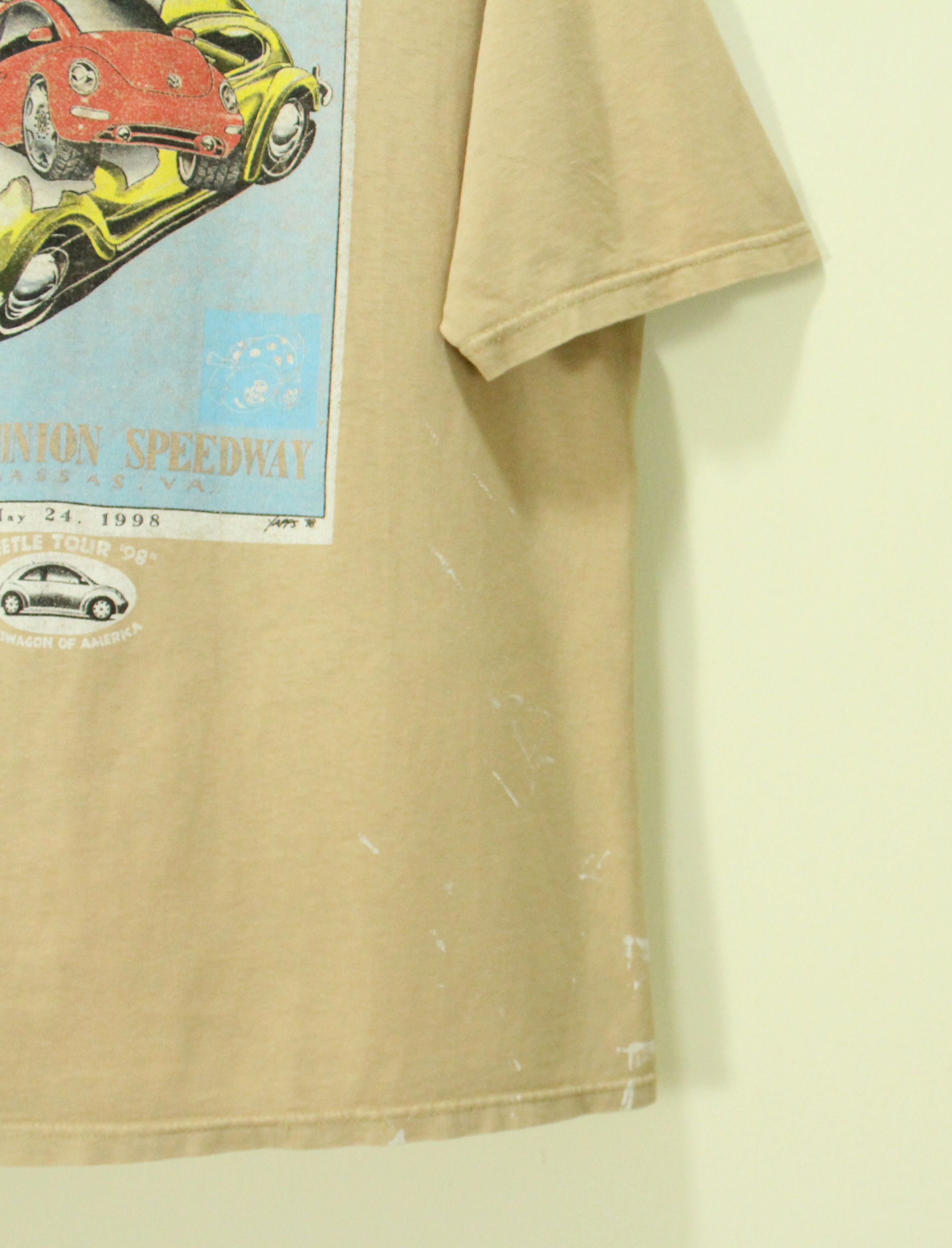 Hanes Distressed Thrashed Faded Vintage 90s VOLKSWAGON T Shirt Size US L / EU 52-54 / 3 - 5 Thumbnail