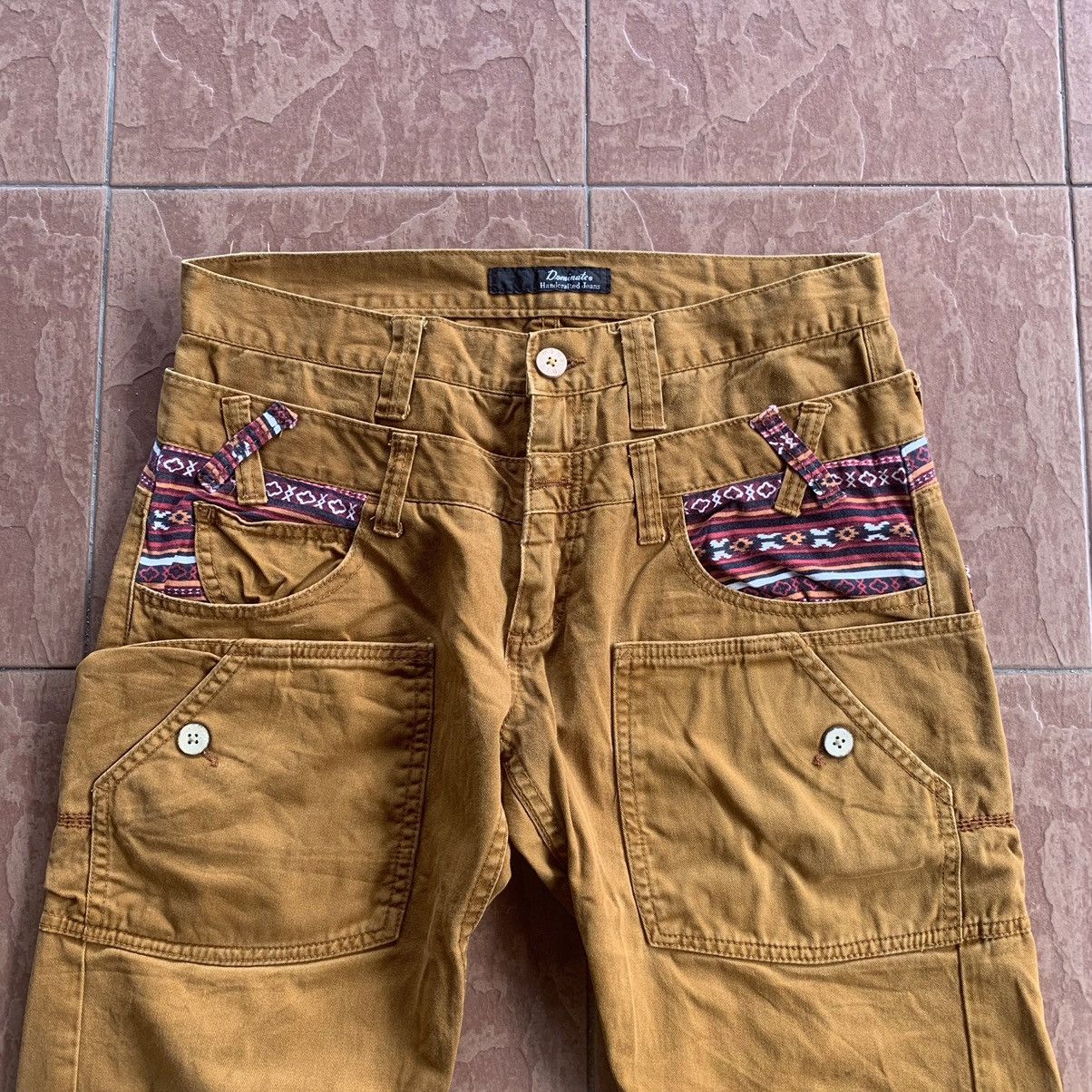 If Six Was Nine × Japanese Brand VINTAGE DOMINATE HANDCRAFT TROUSERS DOUBLE WAIST BIG POCKET Size US 32 / EU 48 - 3 Thumbnail