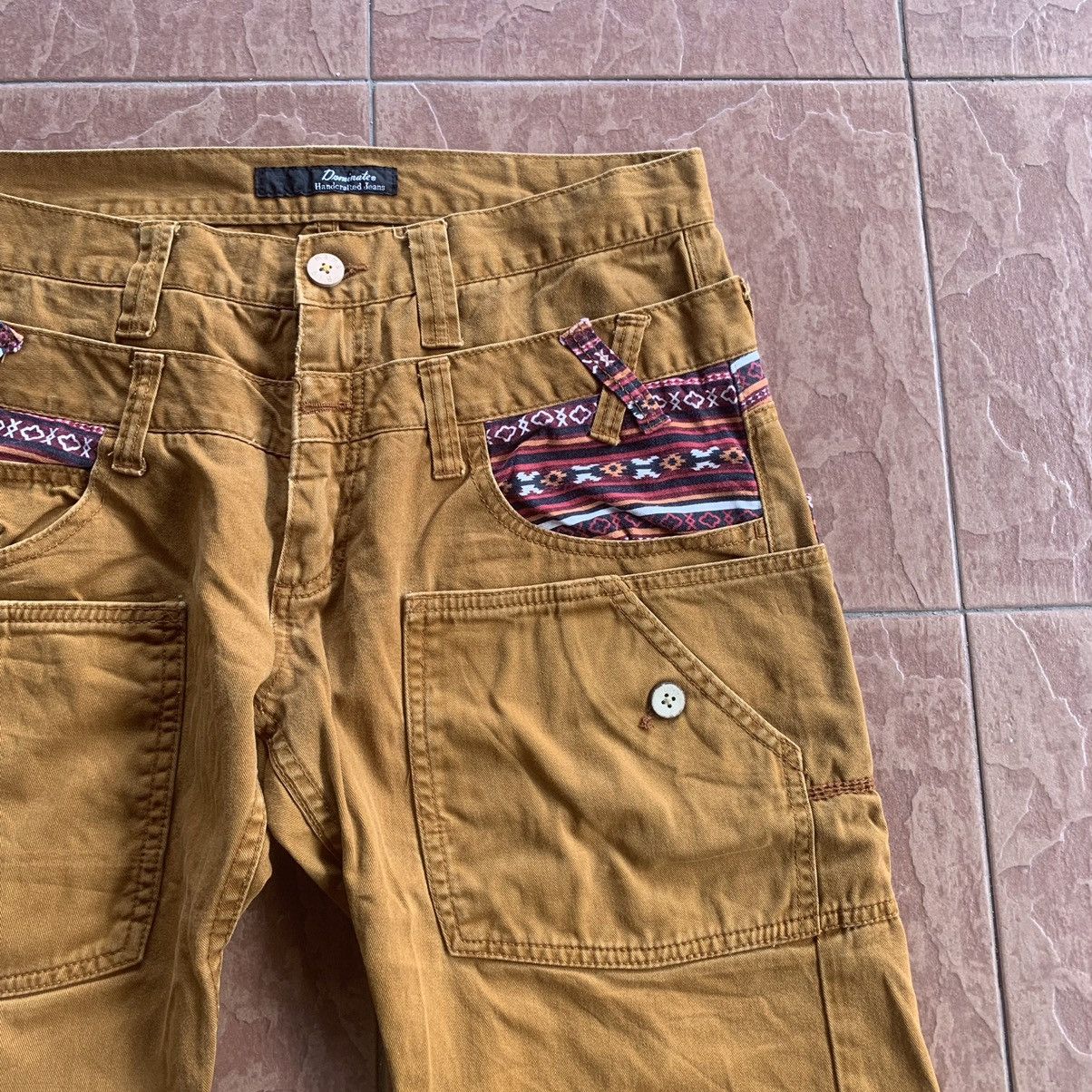 If Six Was Nine × Japanese Brand VINTAGE DOMINATE HANDCRAFT TROUSERS DOUBLE WAIST BIG POCKET Size US 32 / EU 48 - 5 Thumbnail