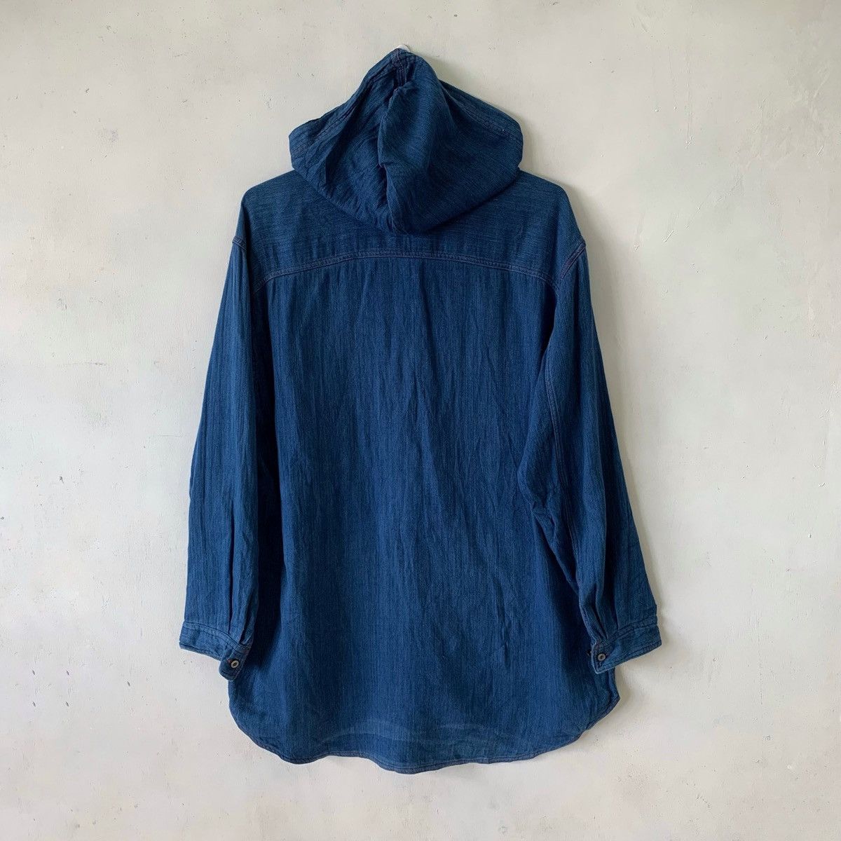 Hai Sporting Gear × Indigo × Issey Miyake Hai Sporting Gear Indigo Hoodie Button Up Shirt Size US M / EU 48-50 / 2 - 10 Thumbnail