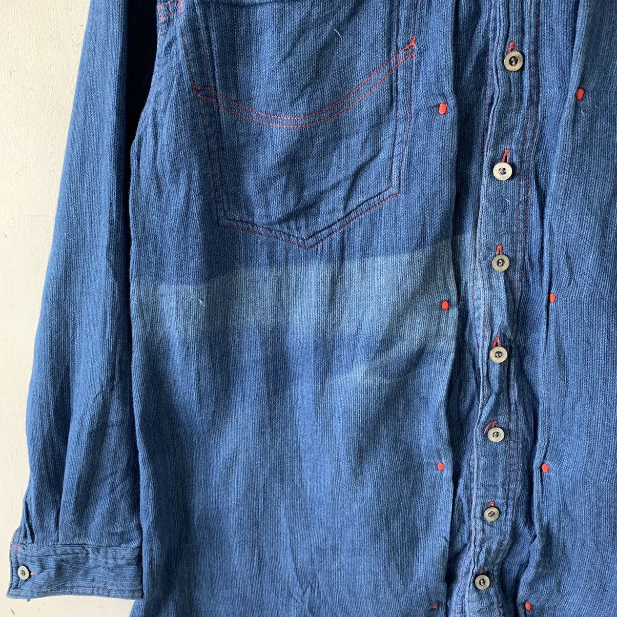 Hai Sporting Gear × Indigo × Issey Miyake Hai Sporting Gear Indigo Hoodie Button Up Shirt Size US M / EU 48-50 / 2 - 7 Thumbnail