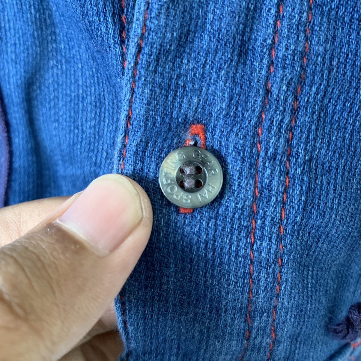Hai Sporting Gear × Indigo × Issey Miyake Hai Sporting Gear Indigo Hoodie Button Up Shirt Size US M / EU 48-50 / 2 - 6 Thumbnail