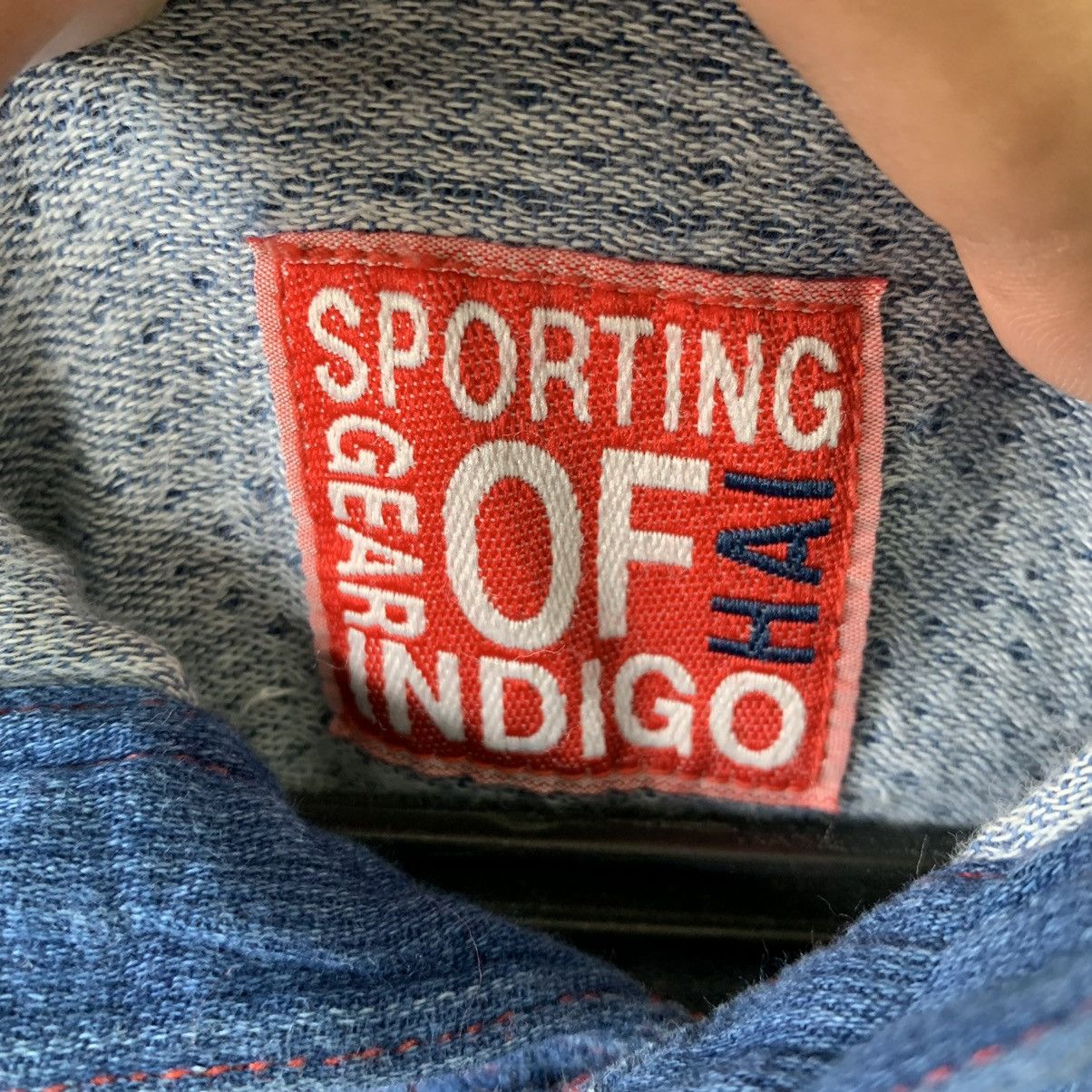 Hai Sporting Gear × Indigo × Issey Miyake Hai Sporting Gear Indigo Hoodie Button Up Shirt Size US M / EU 48-50 / 2 - 5 Thumbnail
