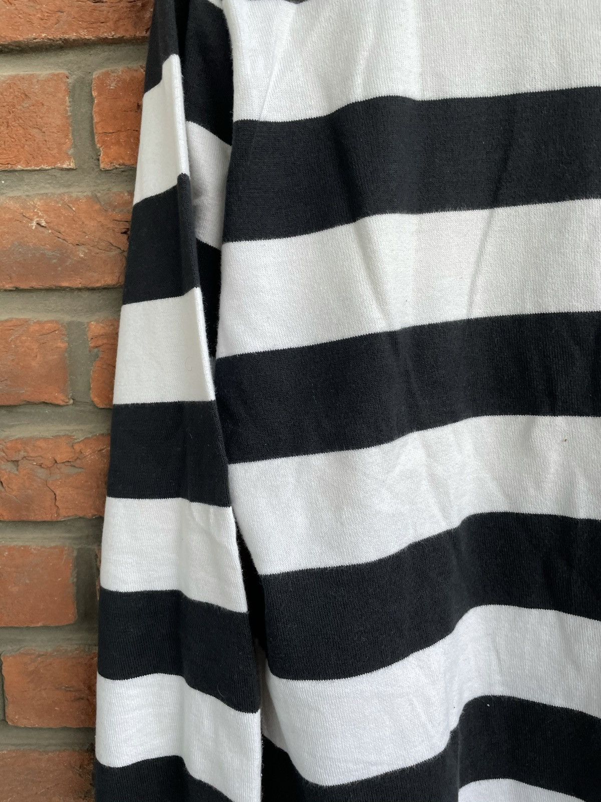 Visvim Black/White Striped Sweatshirt Size US M / EU 48-50 / 2 - 6 Thumbnail