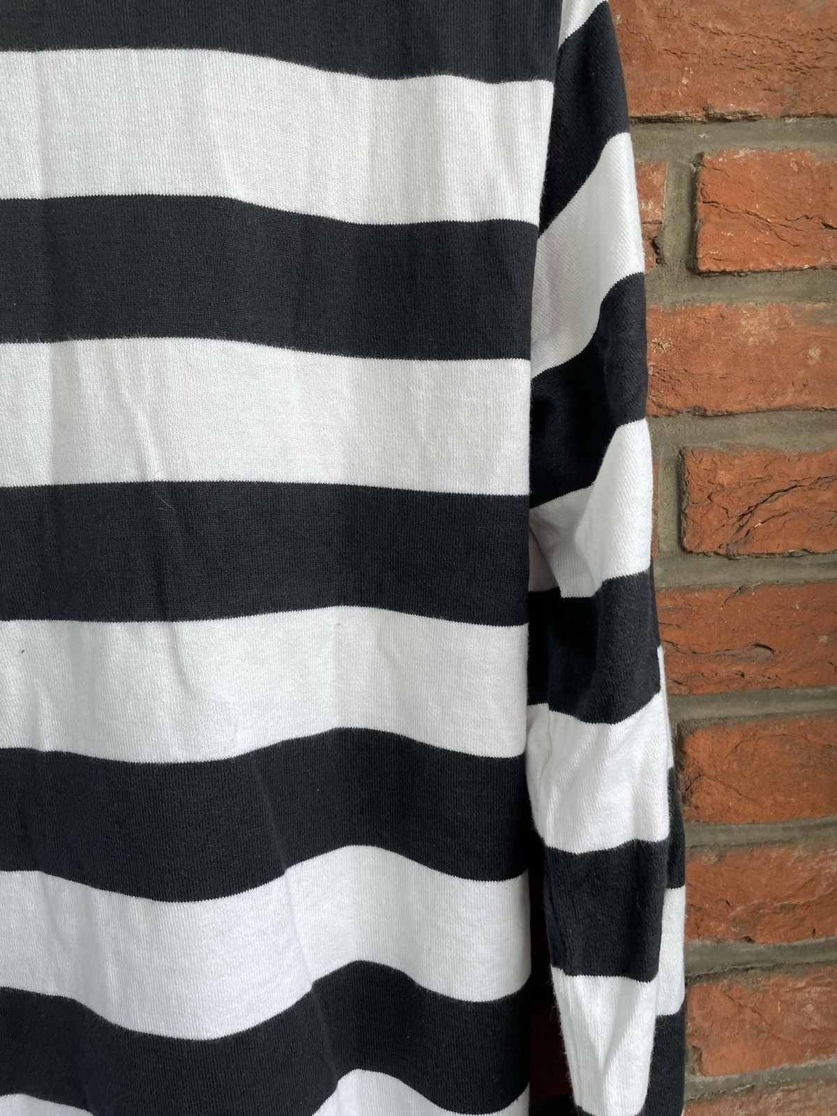 Visvim Black/White Striped Sweatshirt Size US M / EU 48-50 / 2 - 9 Thumbnail