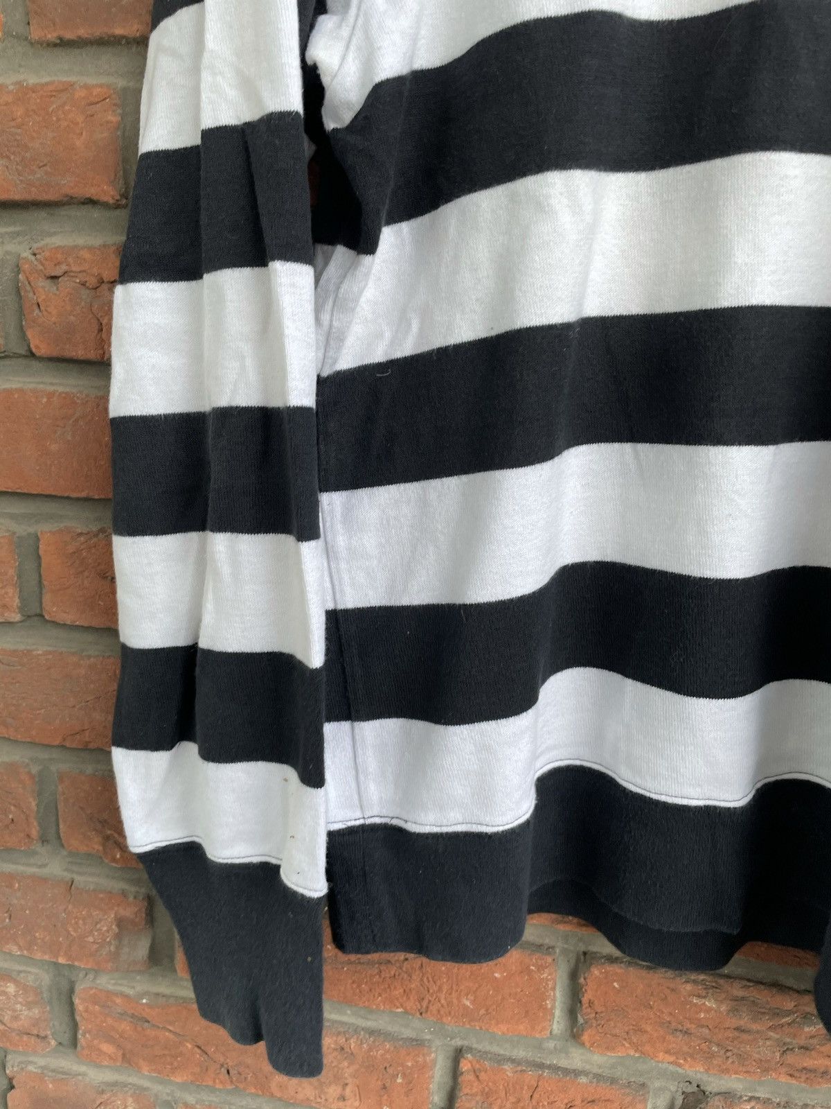 Visvim Black/White Striped Sweatshirt Size US M / EU 48-50 / 2 - 15 Thumbnail