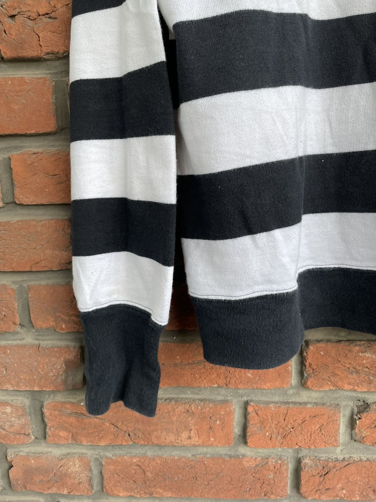 Visvim Black/White Striped Sweatshirt Size US M / EU 48-50 / 2 - 7 Thumbnail