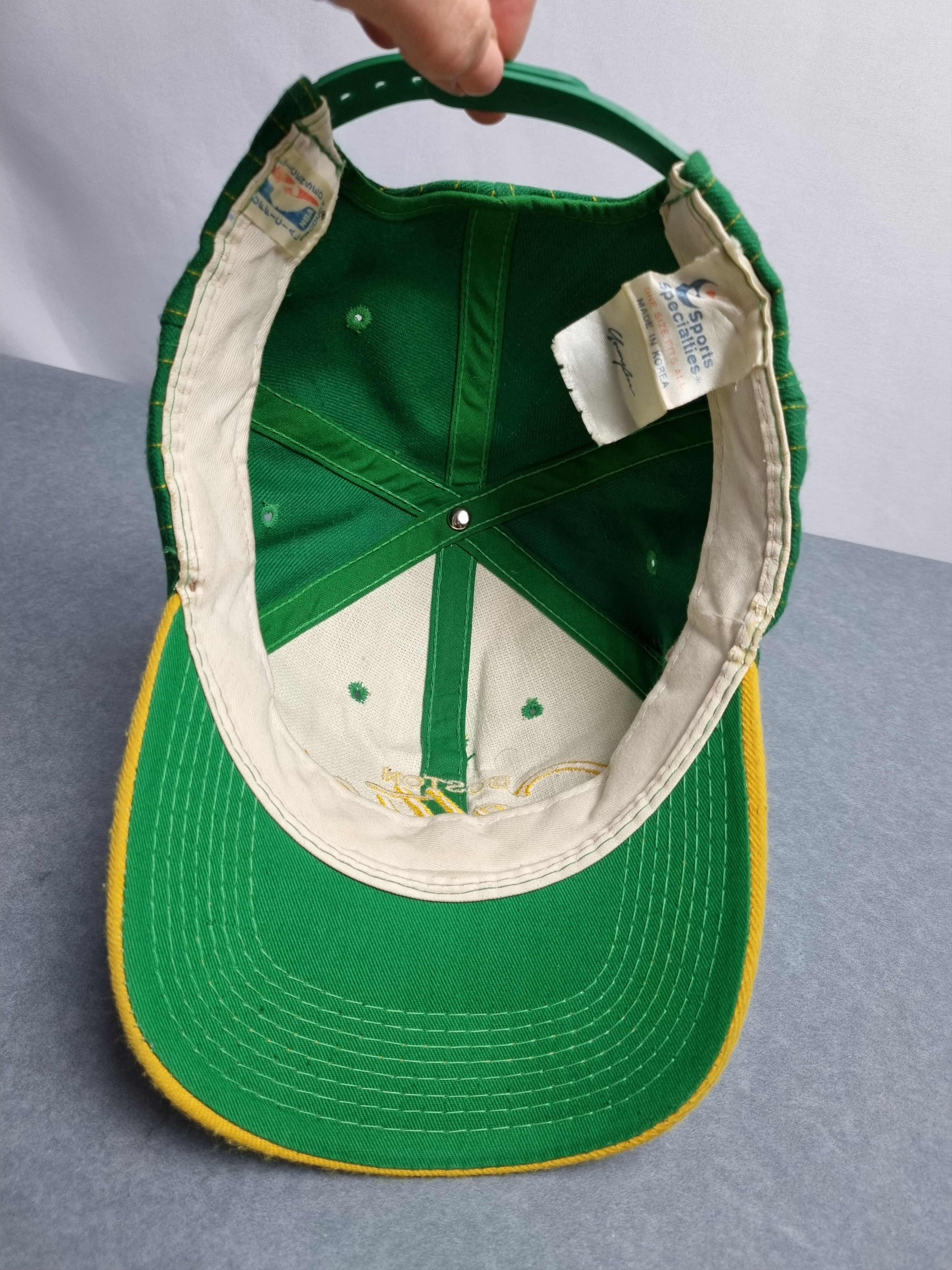 NBA × Sports Specialties × Vintage Rare Boston Celtics Script Sport Specialties Vintage Cap Size ONE SIZE - 8 Thumbnail
