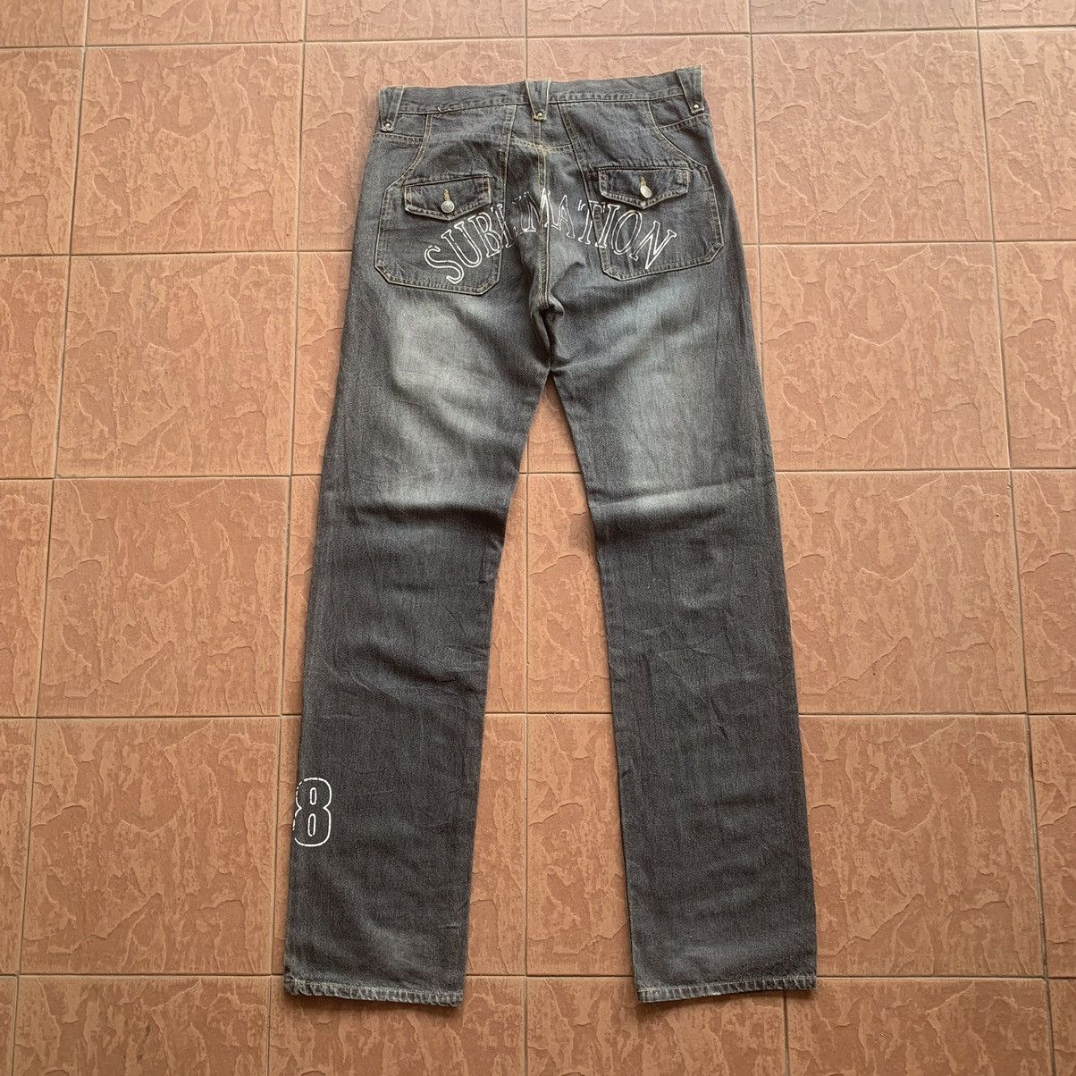 In The Attic × Japanese Brand × Seditionaries 💥 STEALS 💥 IN THE ATTIC JEANS 33x34 SKULLS TROUSERS RUGGED Size US 33 - 10 Thumbnail