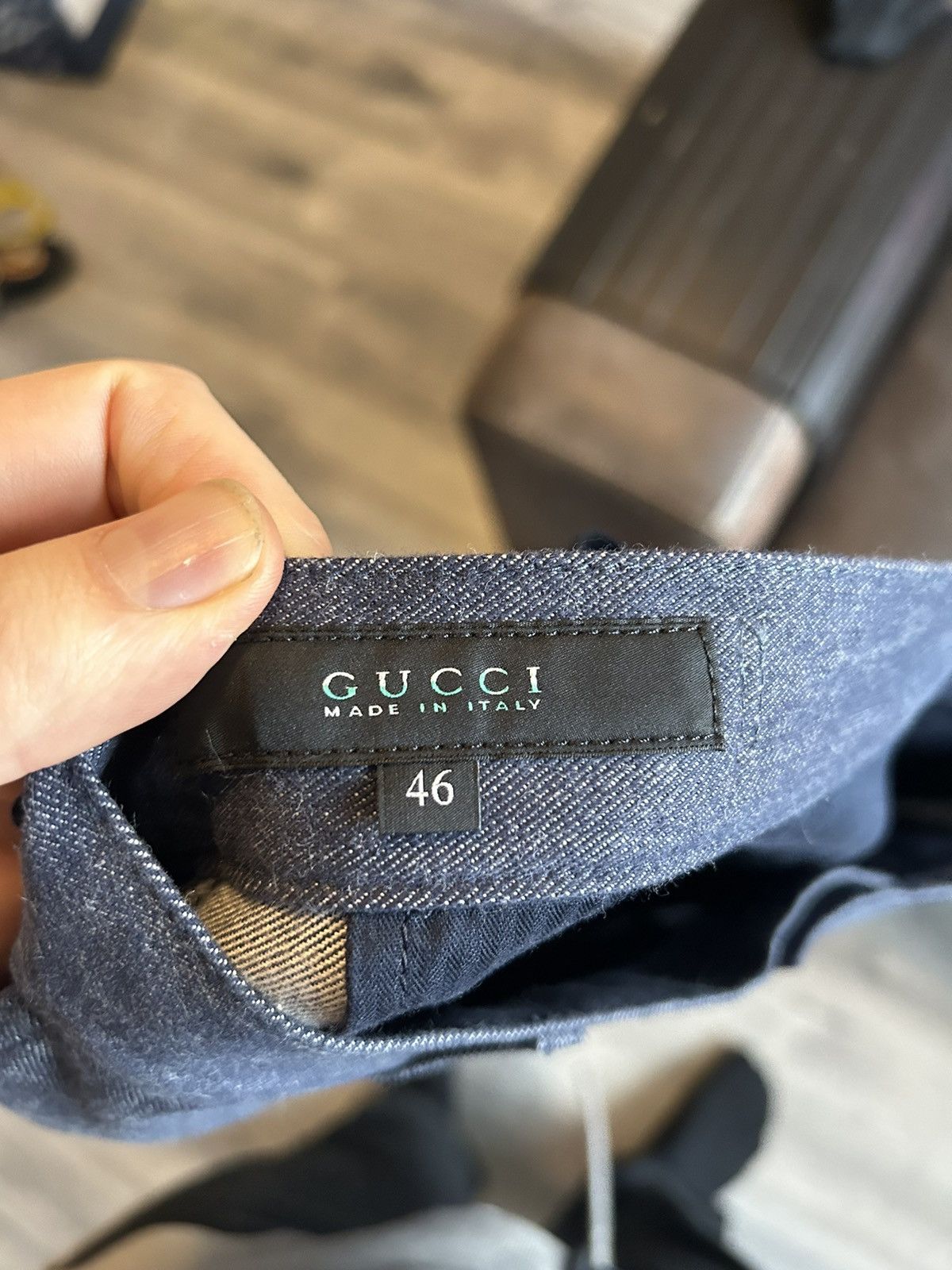 Gucci Cotton/Cashmere Blend New Short Chino Pants Size US 30 / EU 46 - 9 Thumbnail