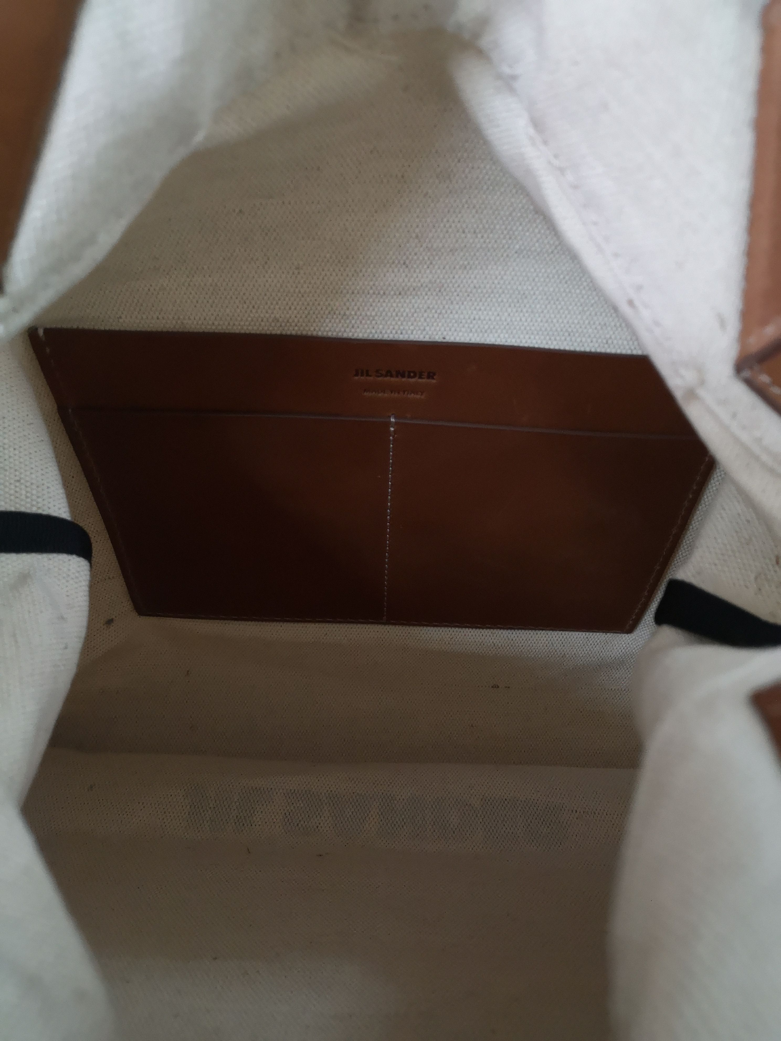 Jil Sander Jil Sander Logo Print Canvas Tote bag Size ONE SIZE - 3 Thumbnail