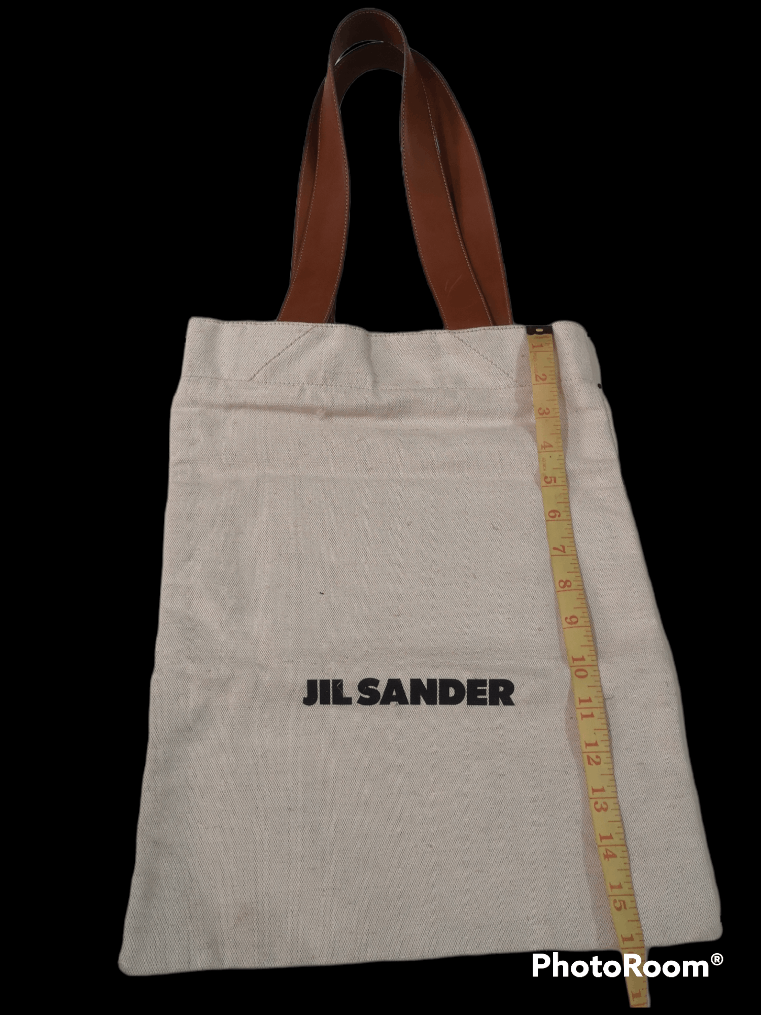 Jil Sander Jil Sander Logo Print Canvas Tote bag Size ONE SIZE - 6 Thumbnail