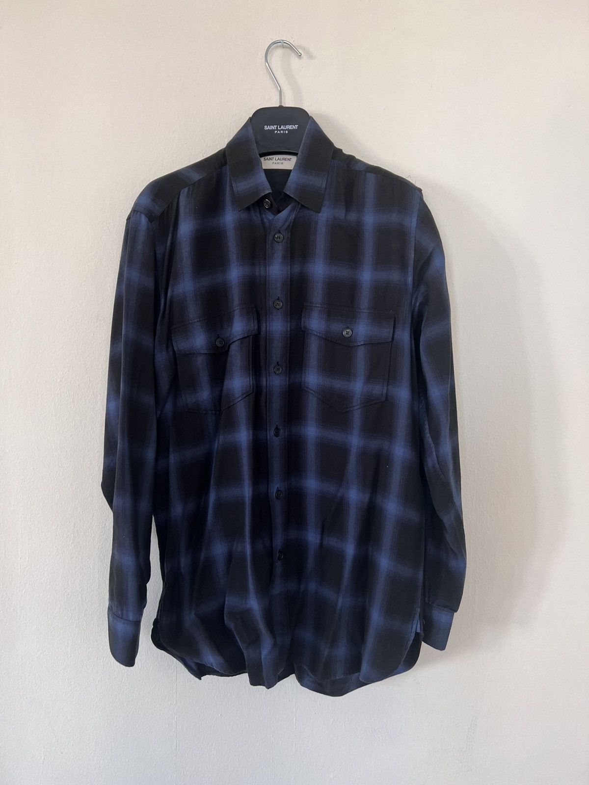 Hedi Slimane × Saint Laurent Paris Saint Laurent FW13 Shirt flannel Runway Size US S / EU 44-46 / 1 - 2 Thumbnail