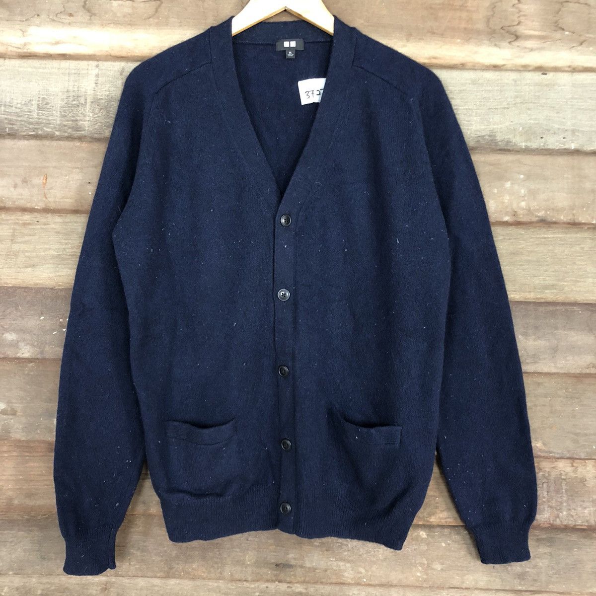 Japanese Brand Uniqlo Dark Blue Cardigan knitwear japan #3727 Size US XL / EU 56 / 4 - 8 Thumbnail