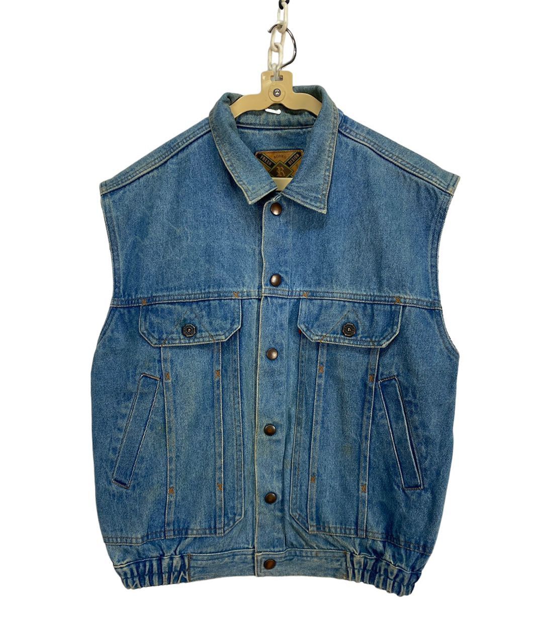 Japanese Brand Rodeo sleeveless distressed denim jacket Size US M / EU 48-50 / 2 - 1 Thumbnail