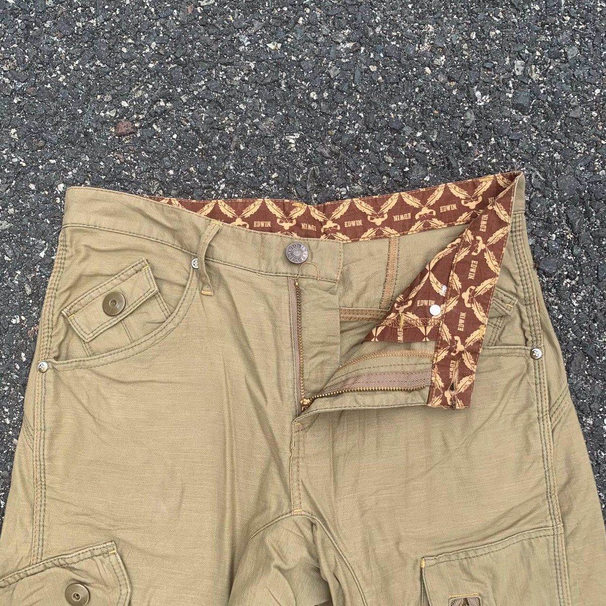 Devilock × Japanese Brand × Vintage 💥RARE!! Crotch-C Vintage Edwin Utility Tactical Cargo Pants Size US 32 / EU 48 - 5 Thumbnail