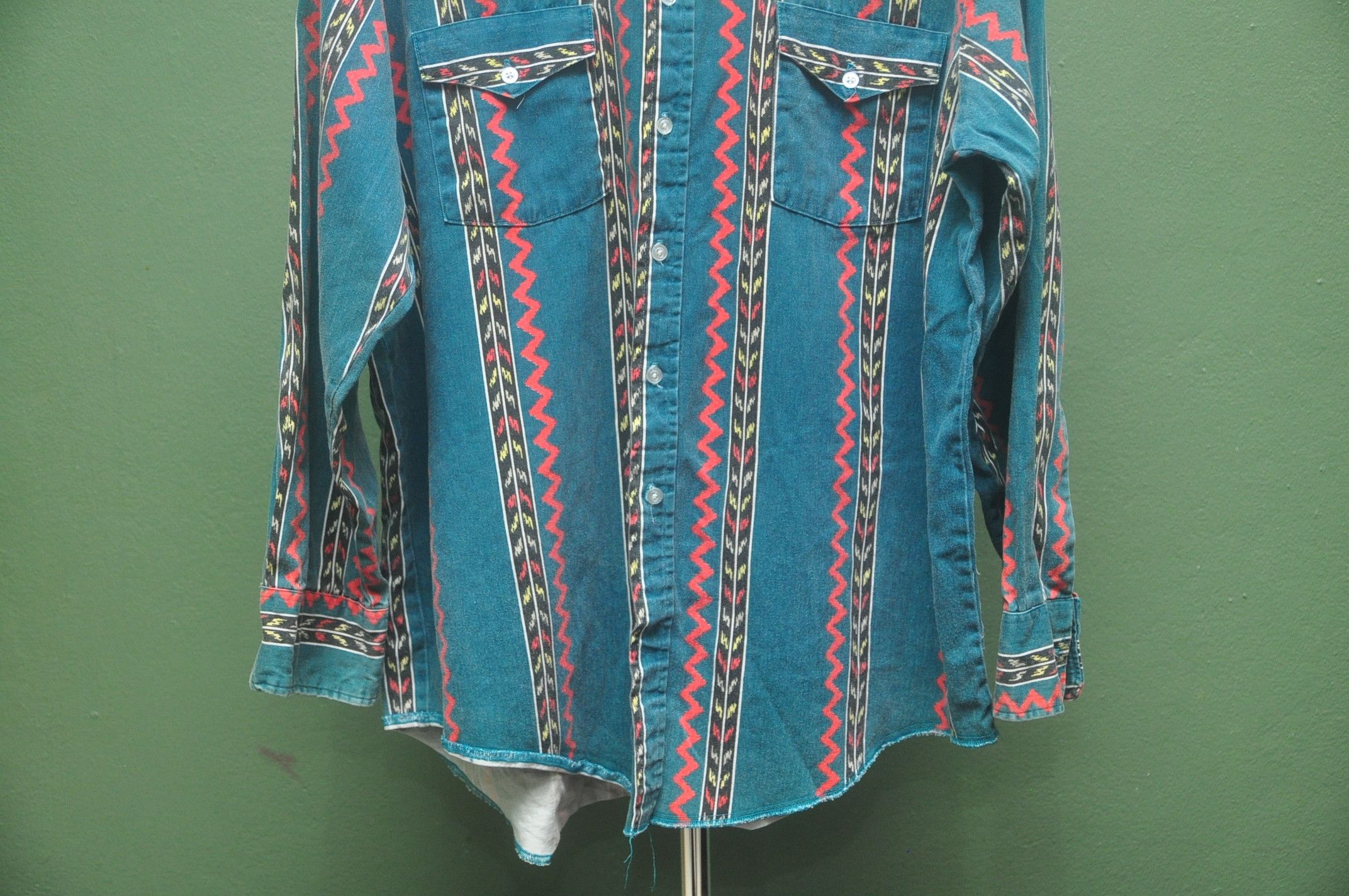 Japanese Brand × Vintage Vintage Texas Shirt Made In America Button Up Long Sleeve Size US XL / EU 56 / 4 - 4 Thumbnail
