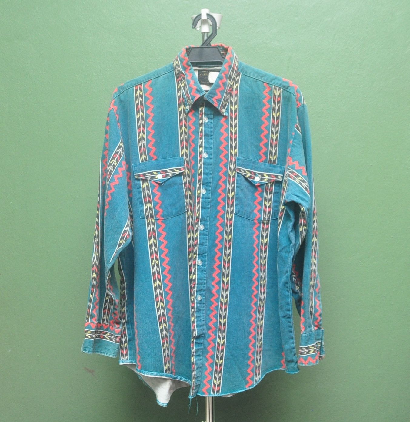 Japanese Brand × Vintage Vintage Texas Shirt Made In America Button Up Long Sleeve Size US XL / EU 56 / 4 - 1 Thumbnail