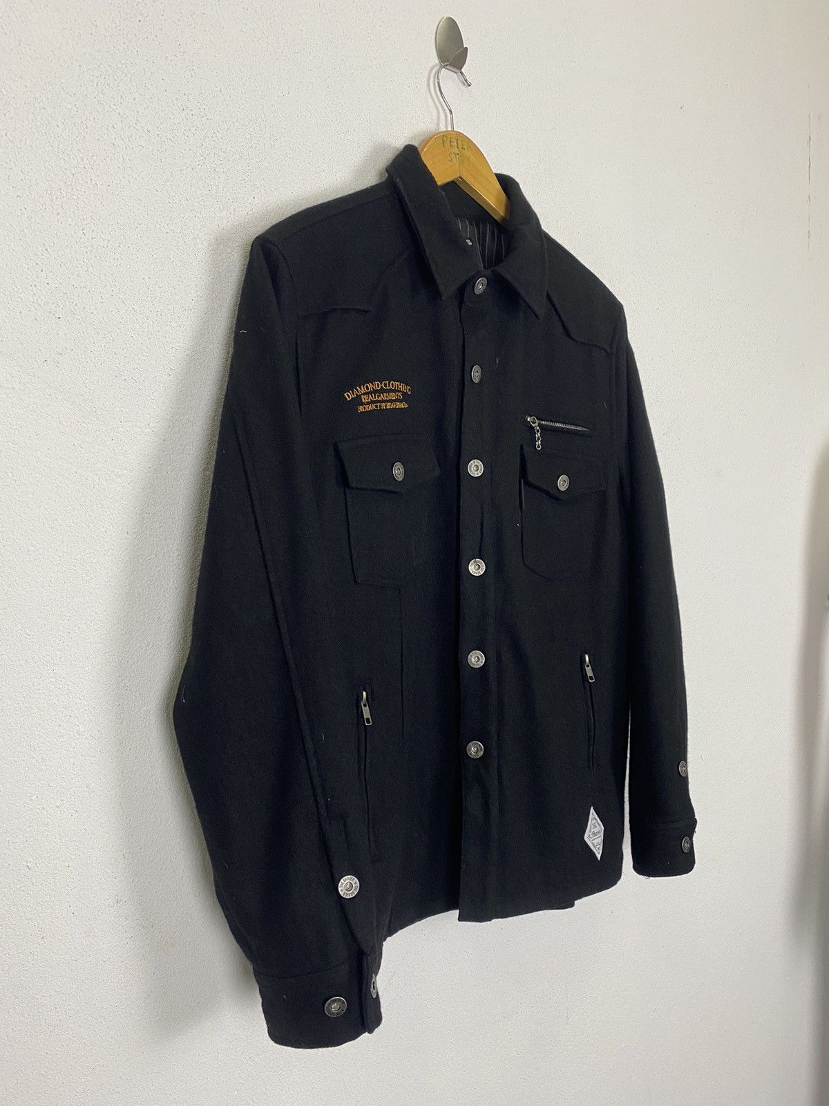 Japanese Brand THE BRAVER BUTTON JACKET WOOL FABRIC Size US M / EU 48-50 / 2 - 4 Thumbnail