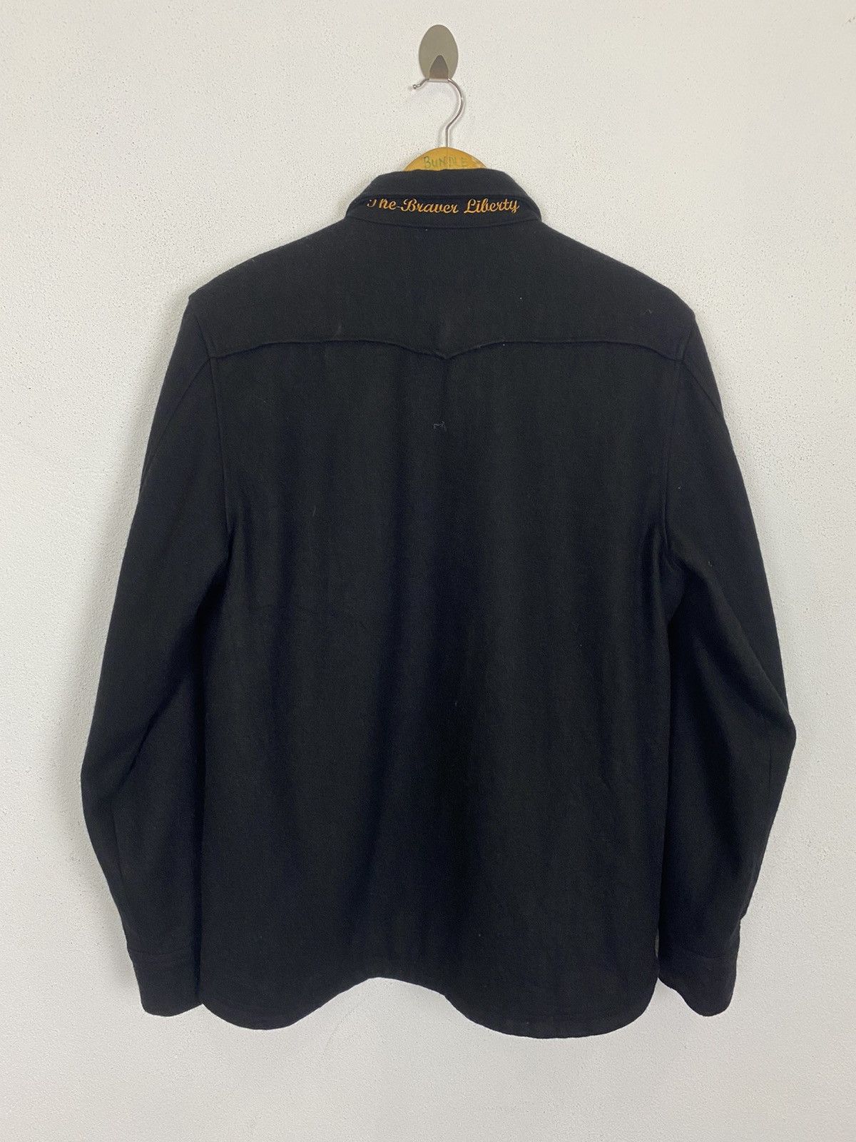 Japanese Brand THE BRAVER BUTTON JACKET WOOL FABRIC Size US M / EU 48-50 / 2 - 6 Thumbnail