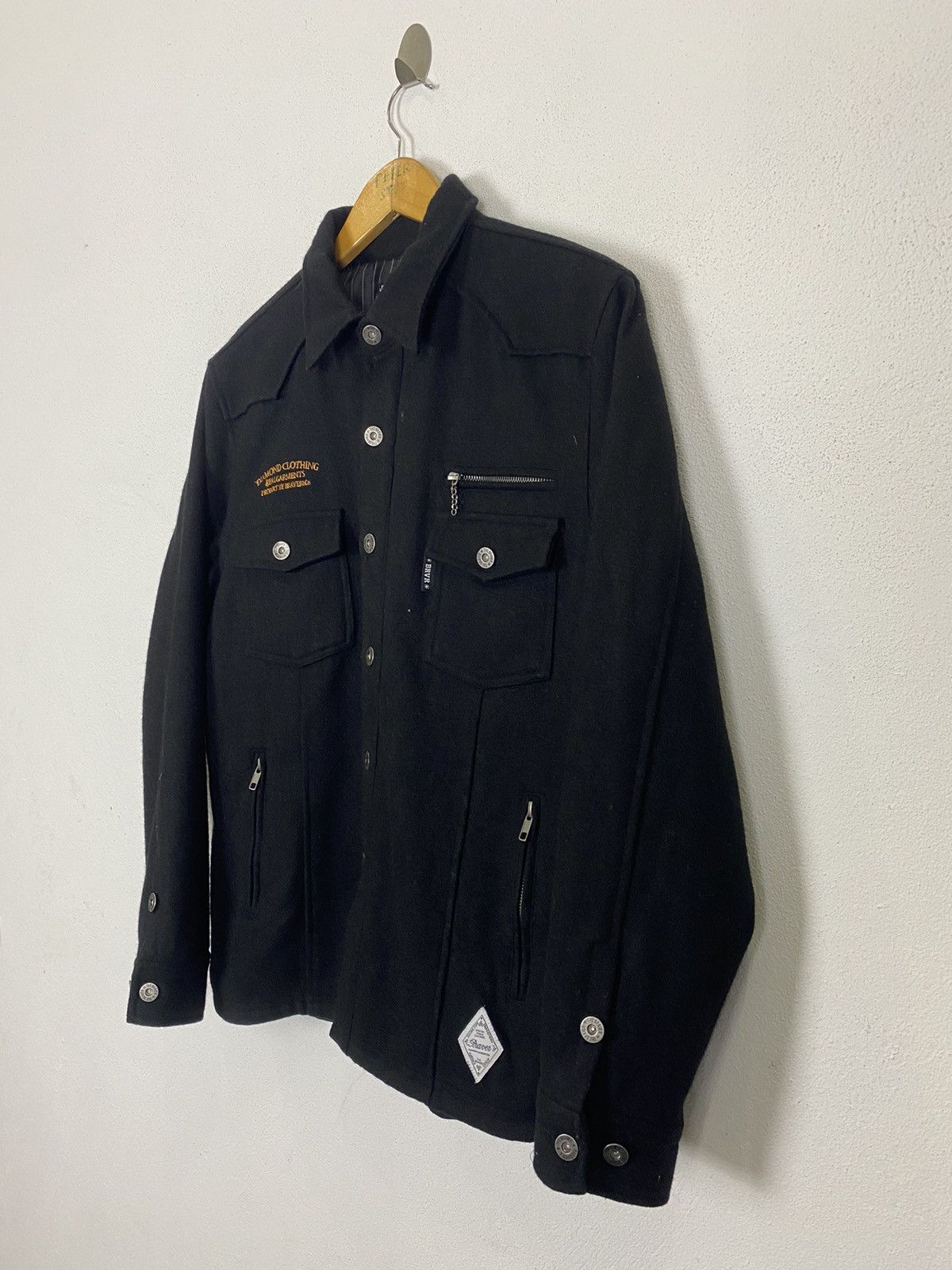 Japanese Brand THE BRAVER BUTTON JACKET WOOL FABRIC Size US M / EU 48-50 / 2 - 3 Thumbnail
