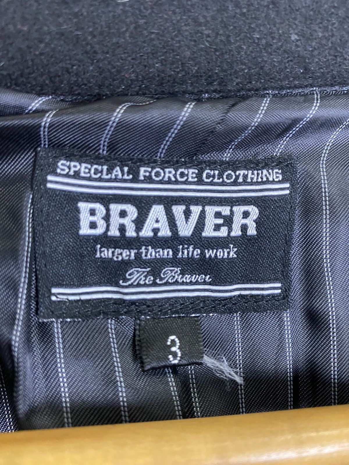 Japanese Brand THE BRAVER BUTTON JACKET WOOL FABRIC Size US M / EU 48-50 / 2 - 12 Thumbnail