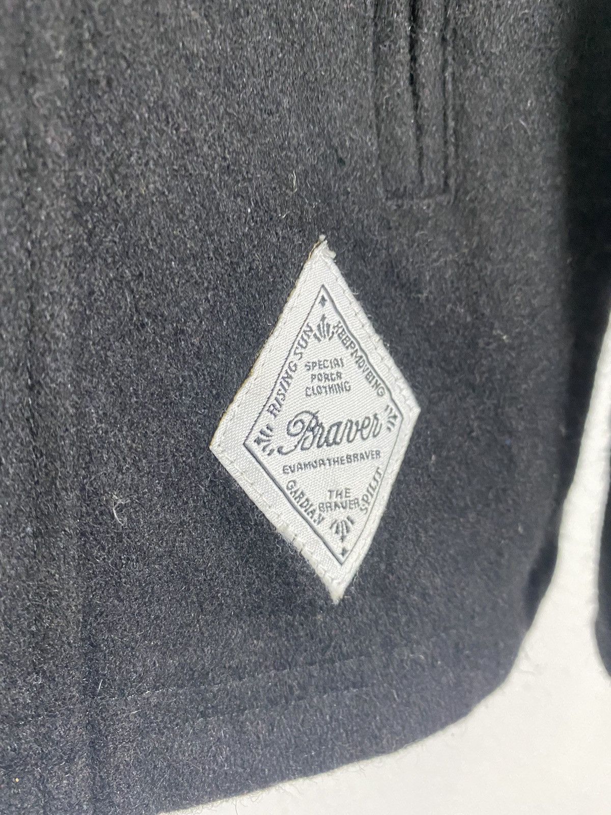 Japanese Brand THE BRAVER BUTTON JACKET WOOL FABRIC Size US M / EU 48-50 / 2 - 10 Thumbnail