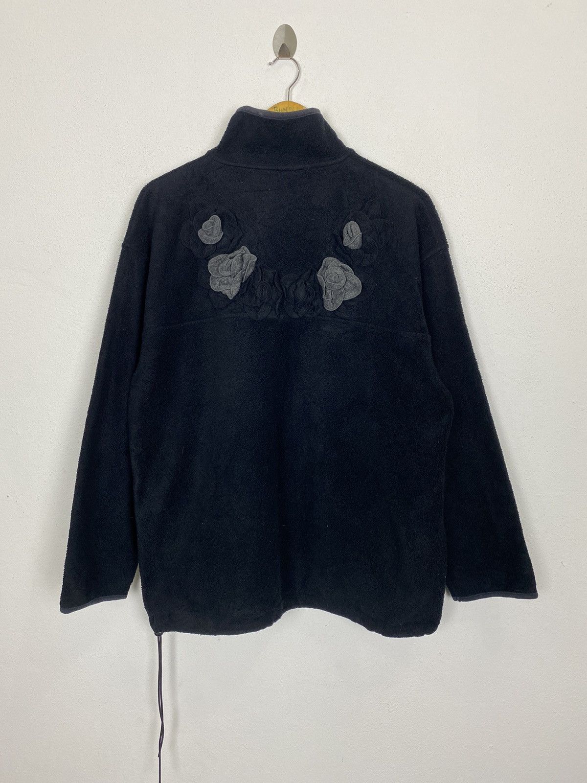 Japanese Brand L’assiette Fleece Rose Design Sweater -GK120 Size US L / EU 52-54 / 3 - 2 Thumbnail