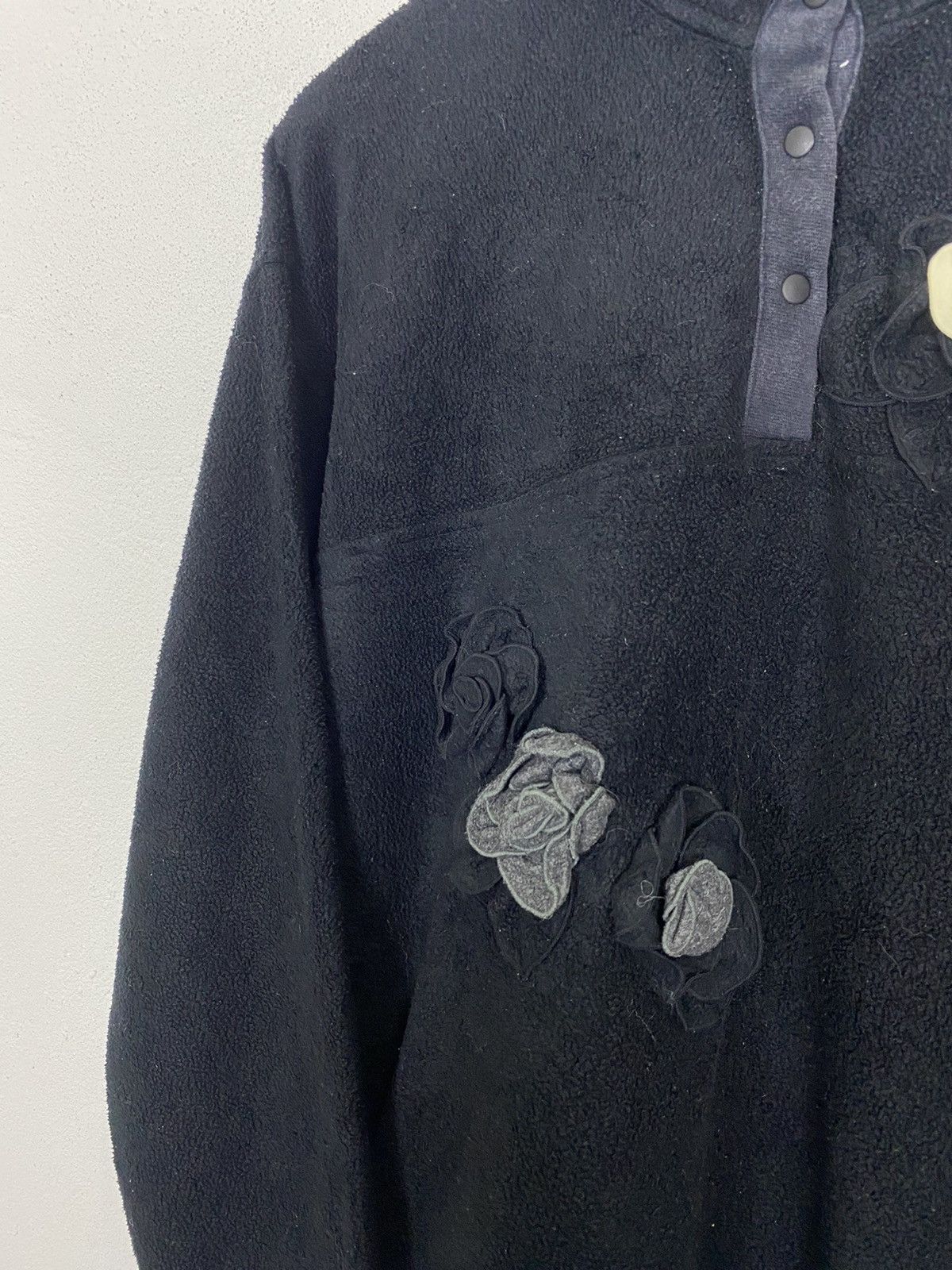 Japanese Brand L’assiette Fleece Rose Design Sweater -GK120 Size US L / EU 52-54 / 3 - 5 Thumbnail