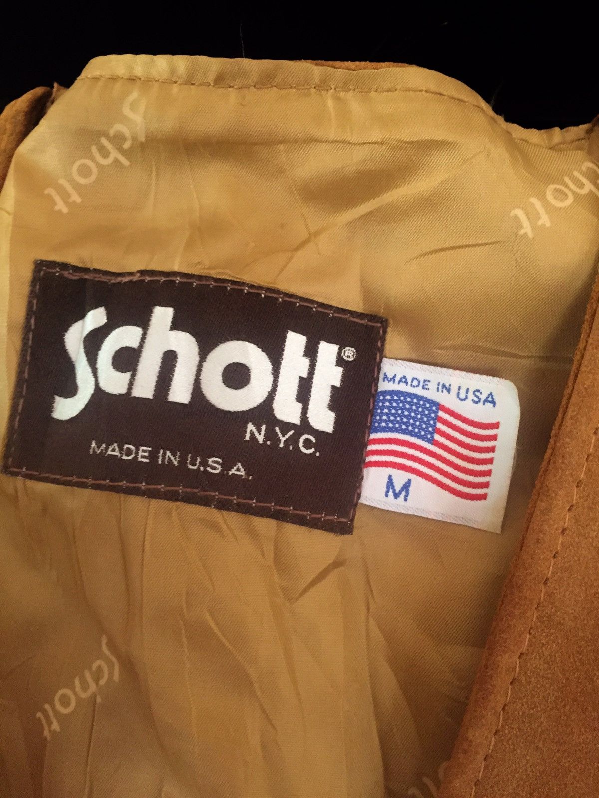 Schott Schott NYC Genuine Leather USA Vest Size US M / EU 48-50 / 2 - 8 Thumbnail