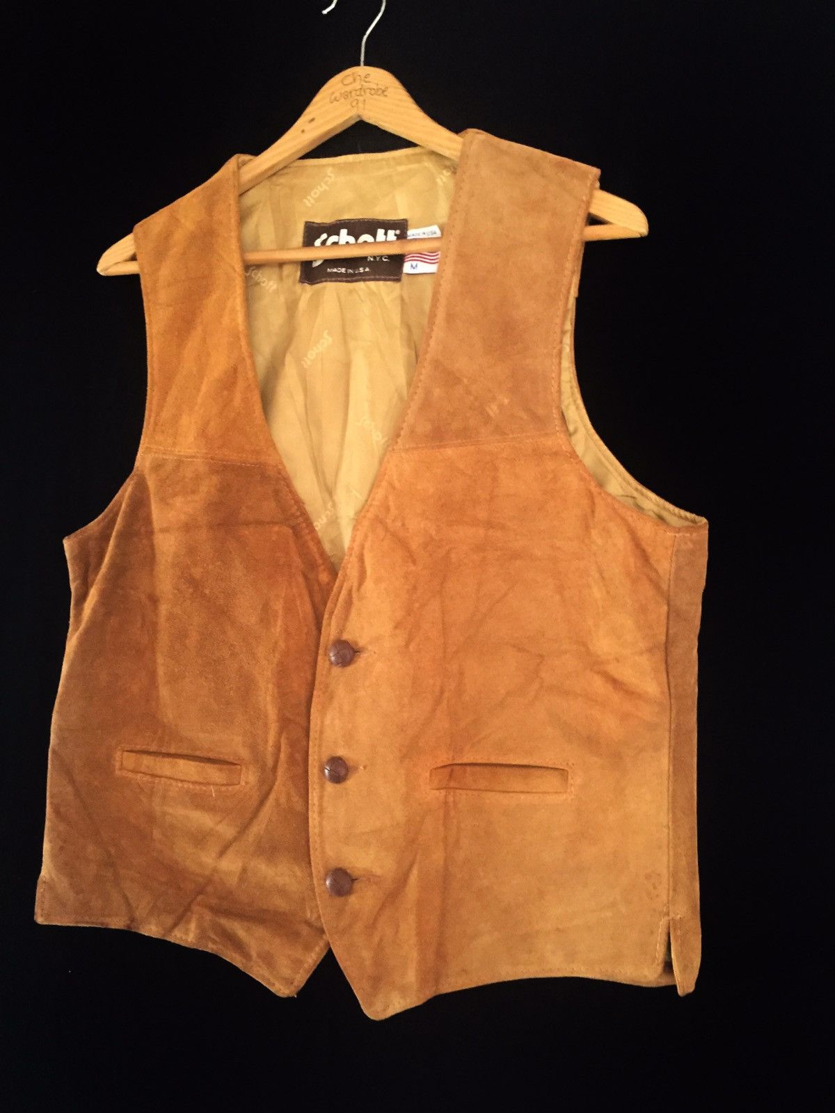 Schott Schott NYC Genuine Leather USA Vest Size US M / EU 48-50 / 2 - 5 Thumbnail