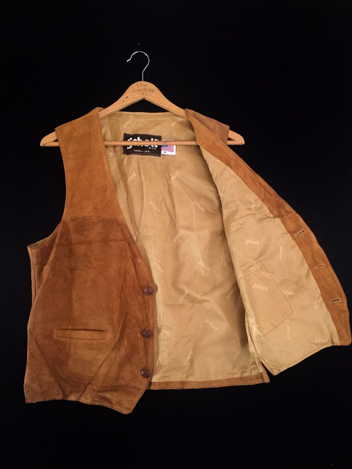 Schott Schott NYC Genuine Leather USA Vest Size US M / EU 48-50 / 2 - 2 Thumbnail