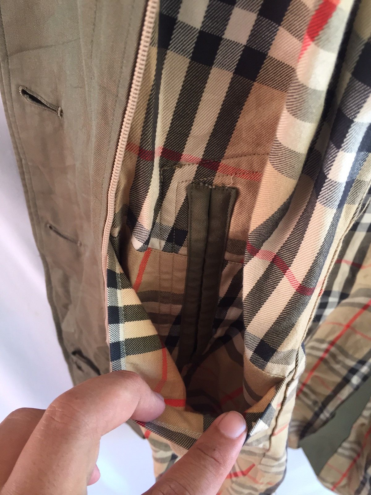 Burberry × Burberry Prorsum × Vintage Vintage Burberrys’ Prorsum Nova Check Long Jacket Size US S / EU 44-46 / 1 - 5 Thumbnail