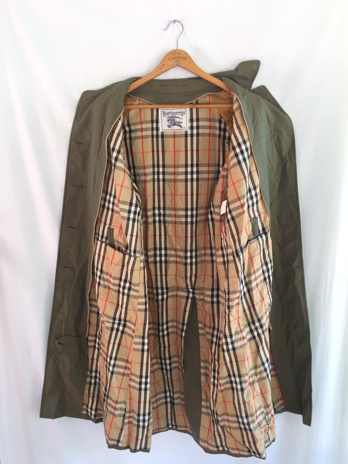 Burberry × Burberry Prorsum × Vintage Vintage Burberrys’ Prorsum Nova Check Long Jacket Size US S / EU 44-46 / 1 - 2 Thumbnail
