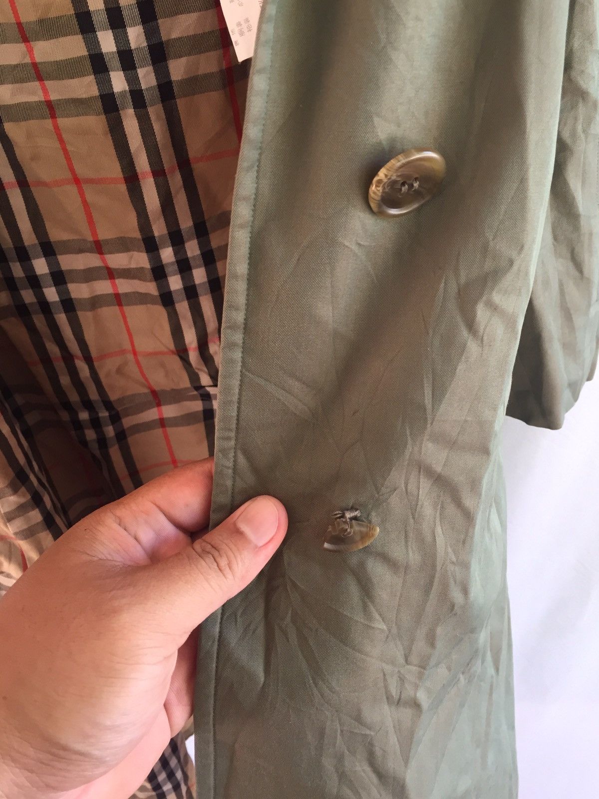 Burberry × Burberry Prorsum × Vintage Vintage Burberrys’ Prorsum Nova Check Long Jacket Size US S / EU 44-46 / 1 - 7 Thumbnail