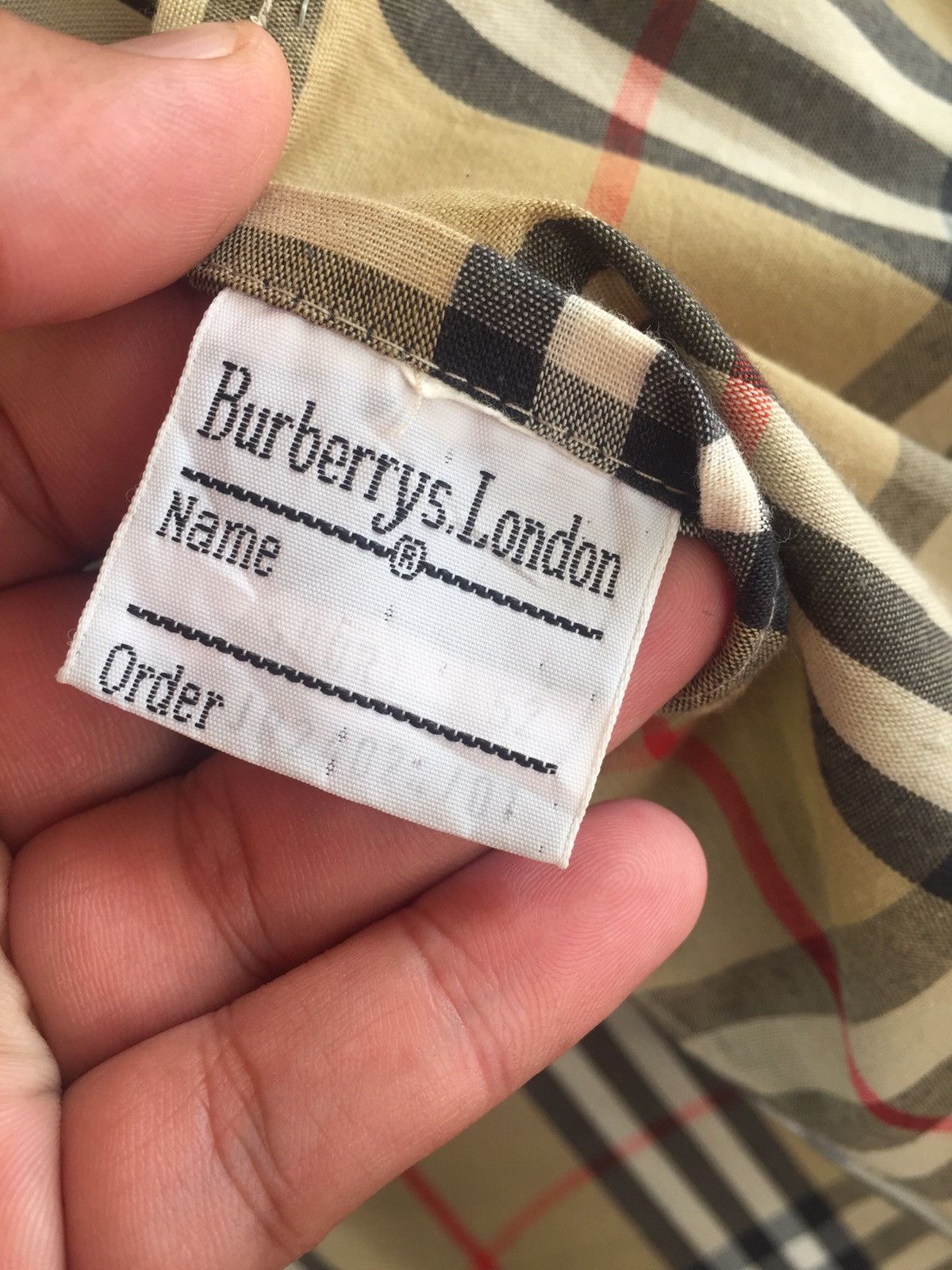 Burberry × Burberry Prorsum Burberrys Prorsum Nova Check Long Jacket Made In England Size US XL / EU 56 / 4 - 7 Thumbnail