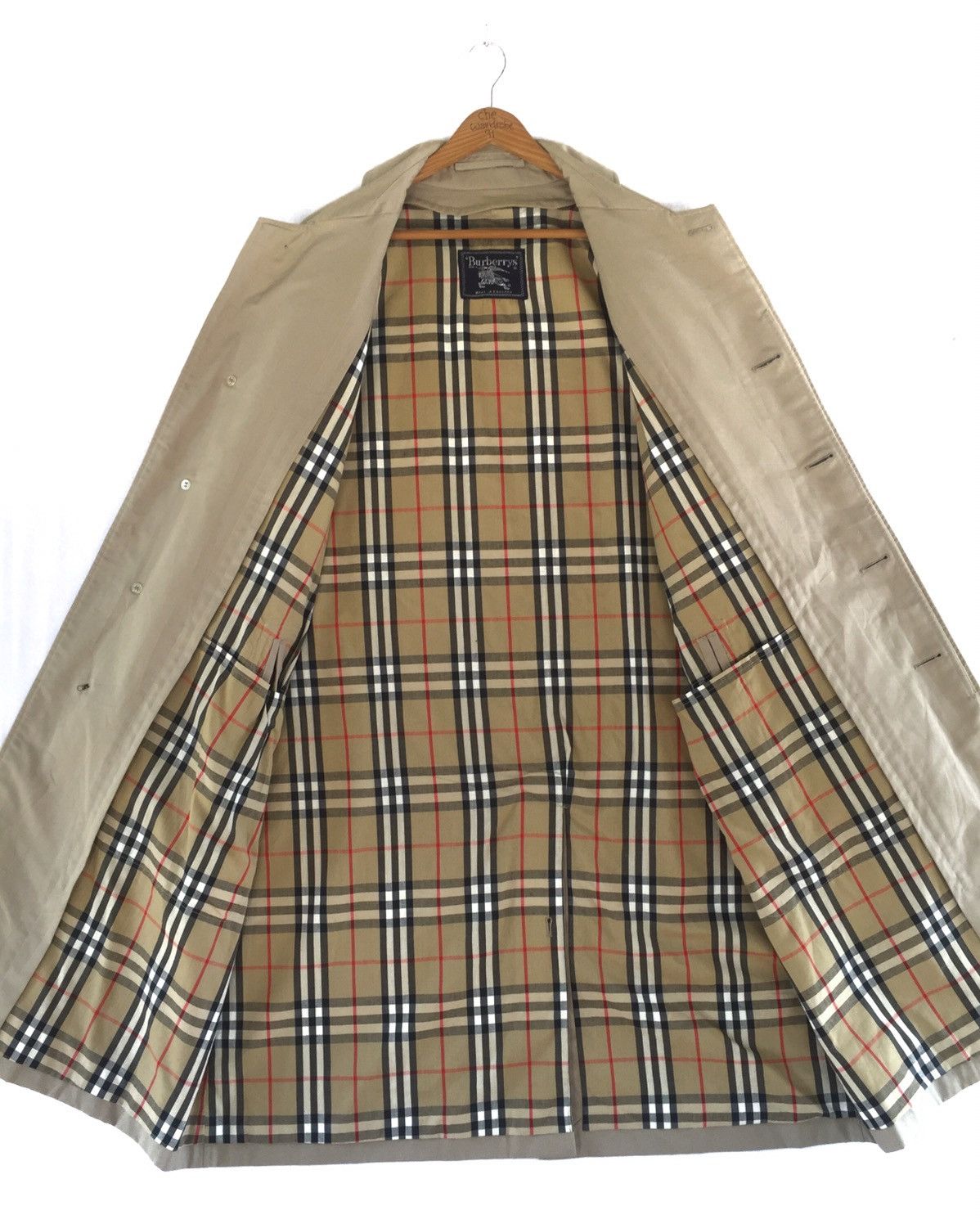 Burberry × Burberry Prorsum Burberrys Prorsum Nova Check Long Jacket Made In England Size US XL / EU 56 / 4 - 9 Thumbnail