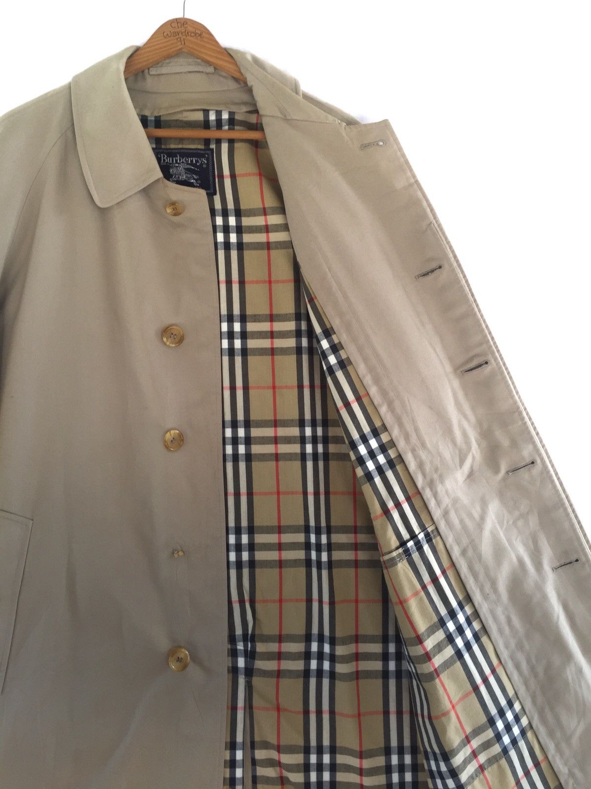 Burberry × Burberry Prorsum Burberrys Prorsum Nova Check Long Jacket Made In England Size US XL / EU 56 / 4 - 6 Thumbnail