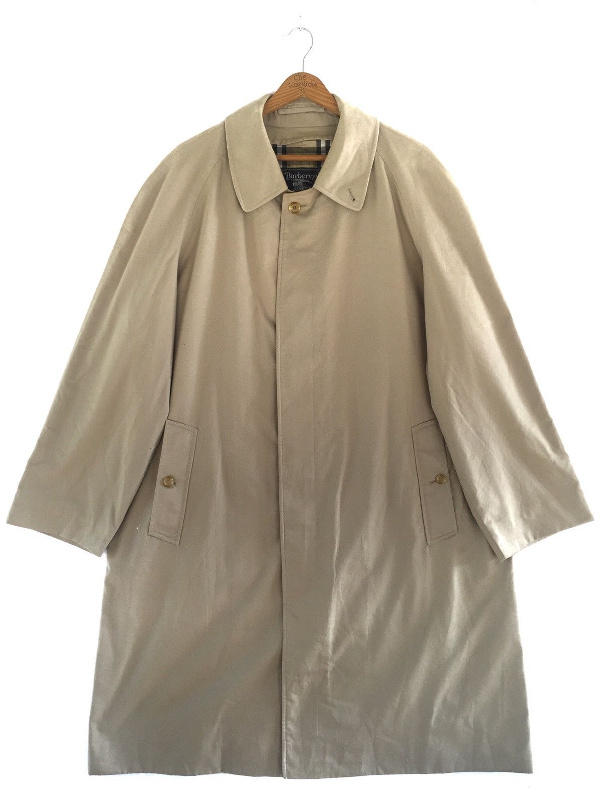 Burberry × Burberry Prorsum Burberrys Prorsum Nova Check Long Jacket Made In England Size US XL / EU 56 / 4 - 1 Thumbnail